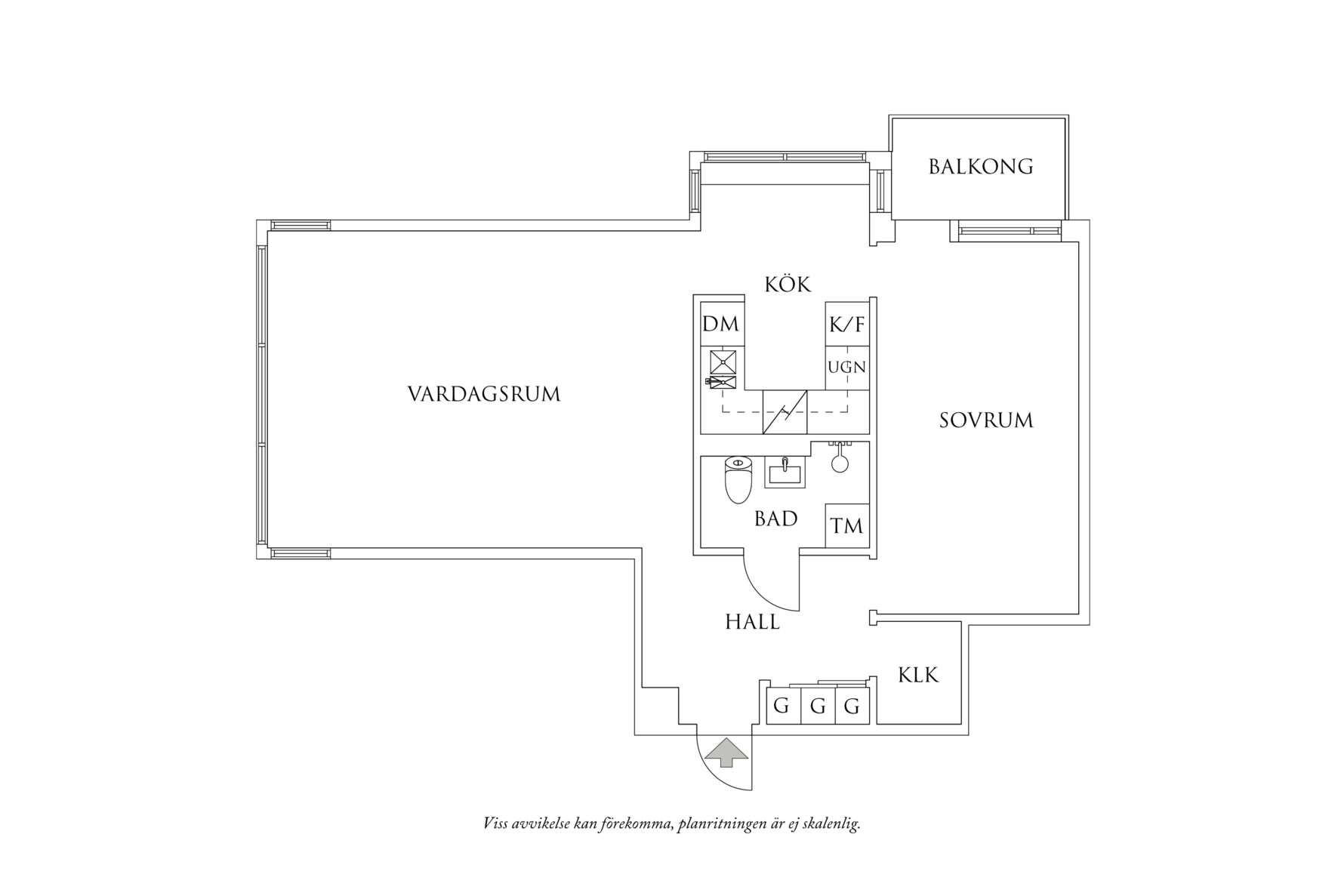 Planritning 1 Fjärde Långgatan 43