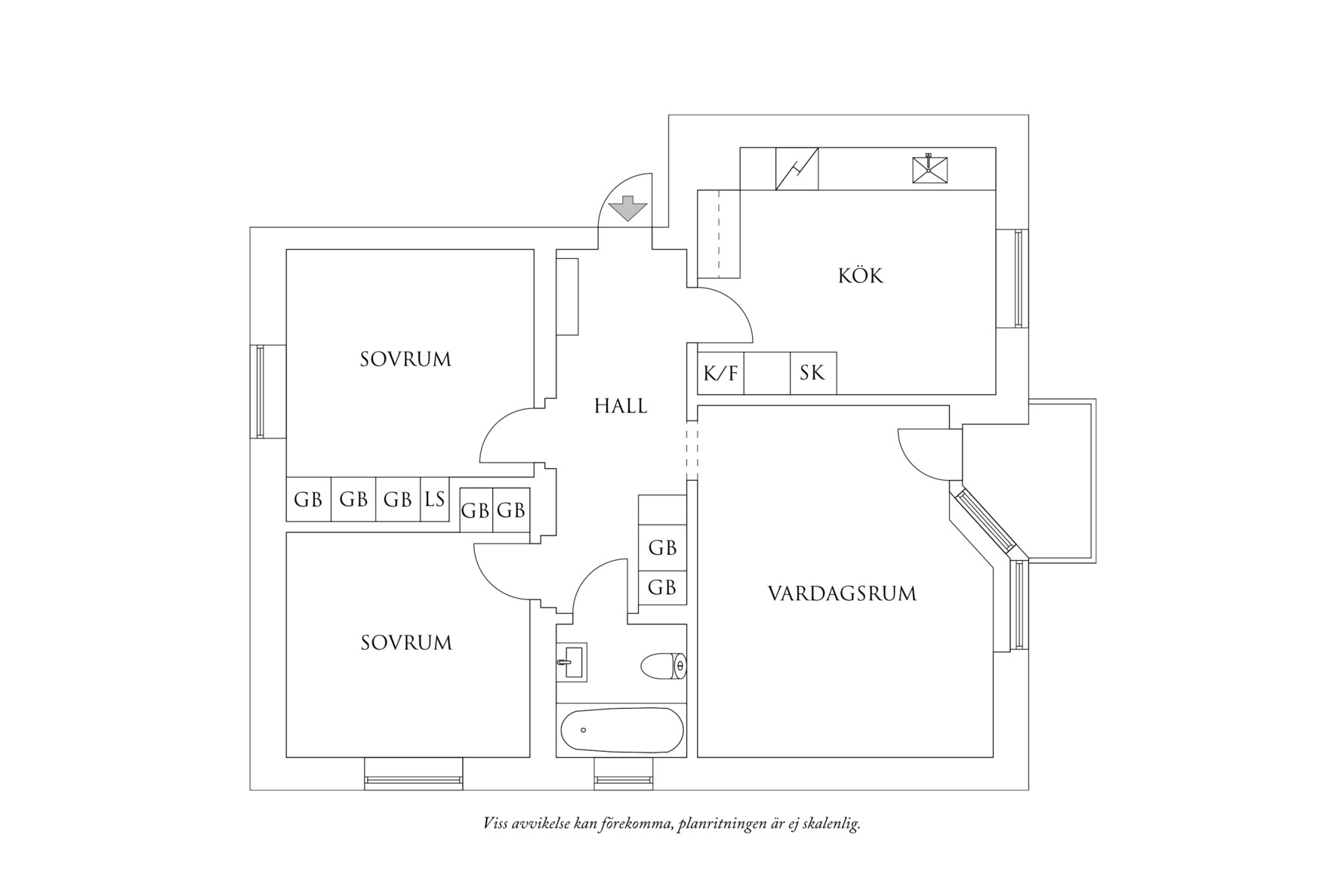 Planritning 1 Raketgatan 1A