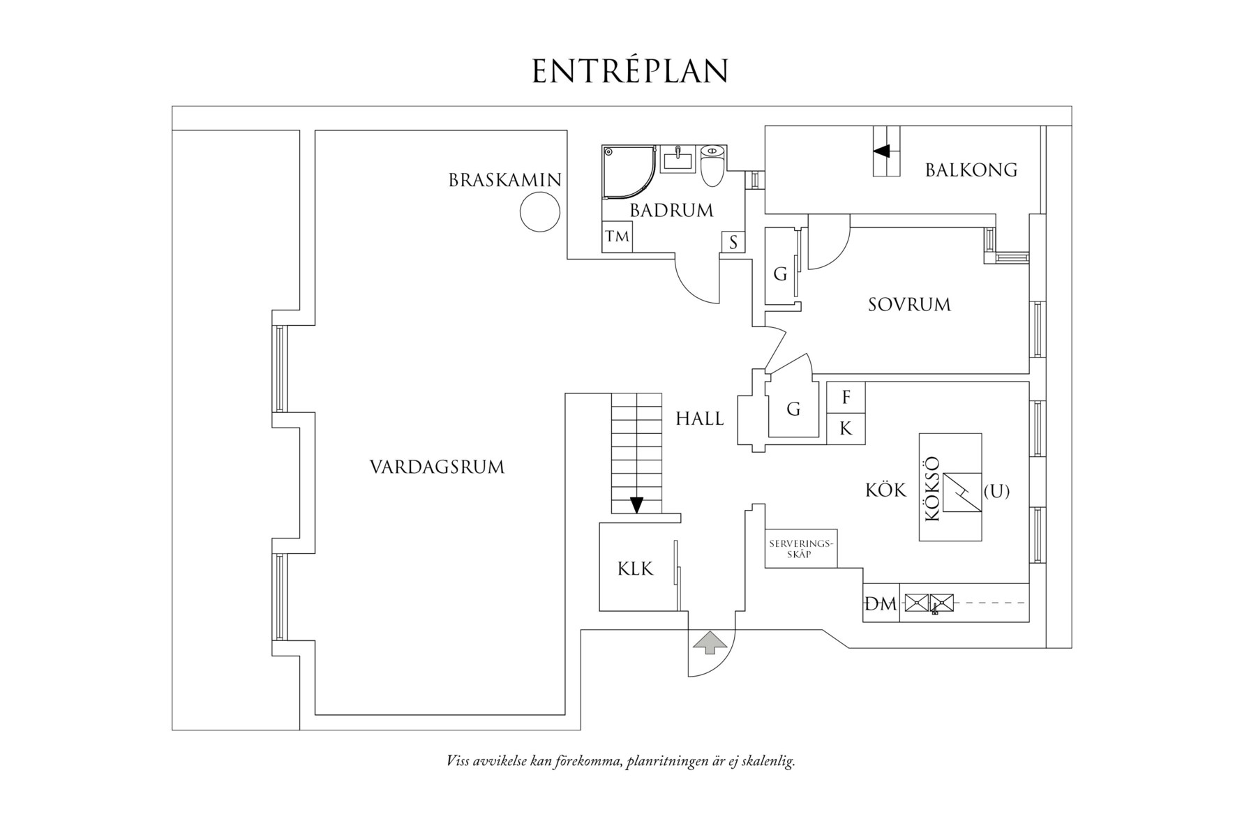 Planritning 1 Viktor Rydbergsgatan 23
