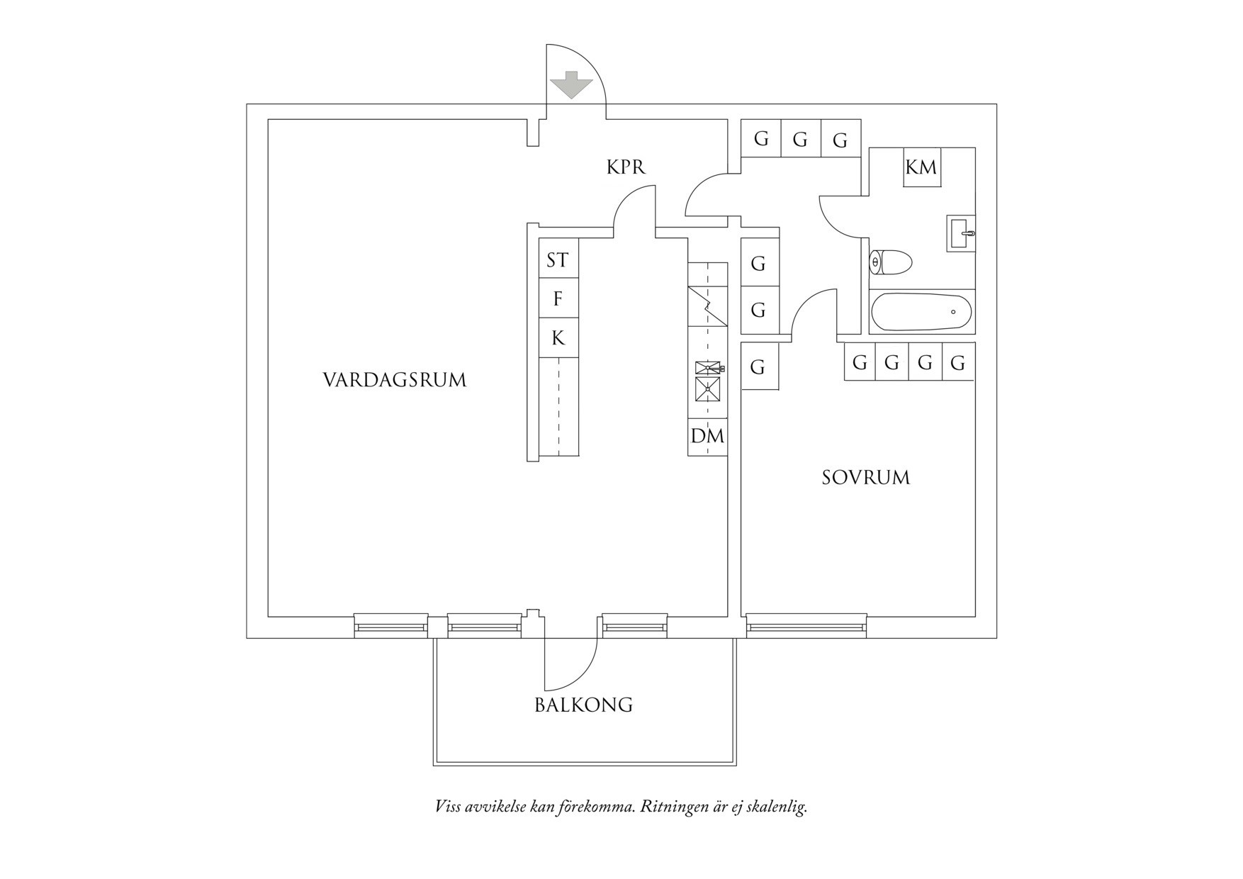 Planritning 1 Södra Vägen 17