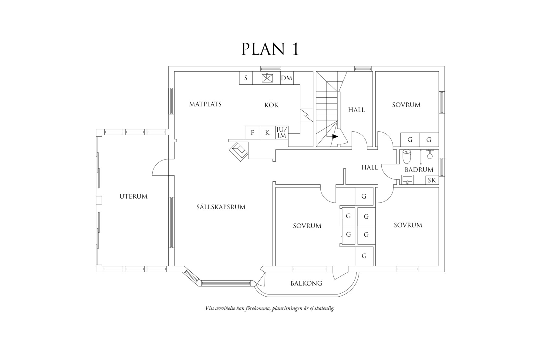 Planritning 1 Kallsgatan 6
