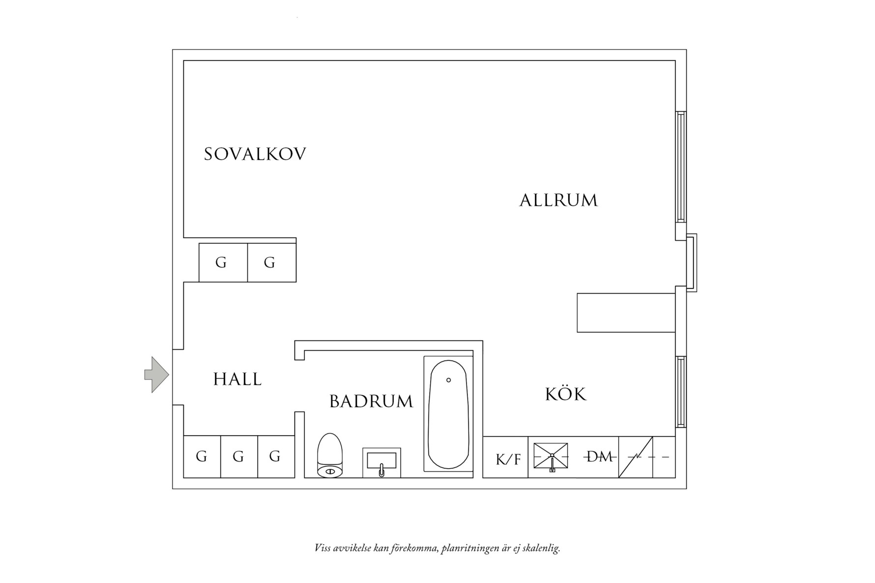 Planritning 1 Nordenskiöldsgatan 17