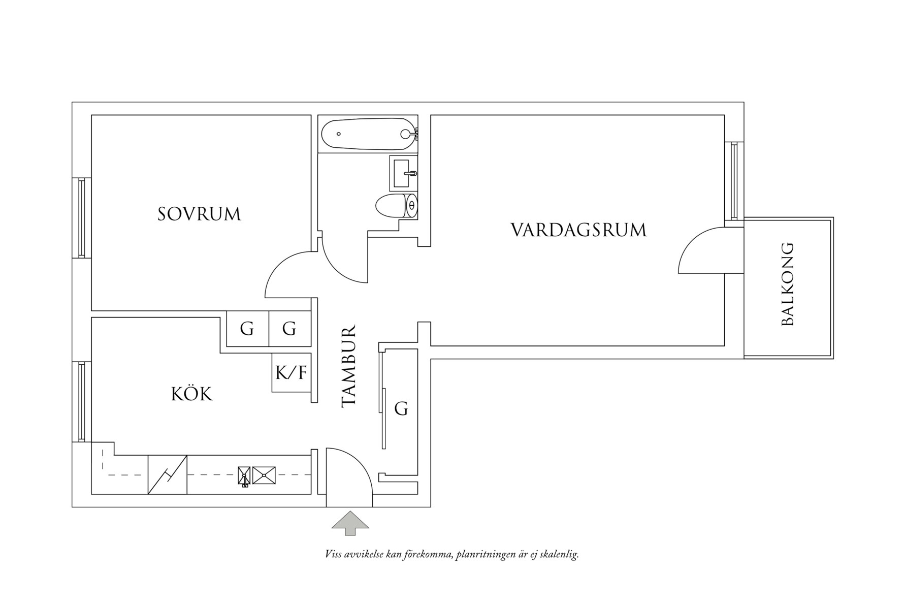 Planritning 1 Molnvädersgatan 10