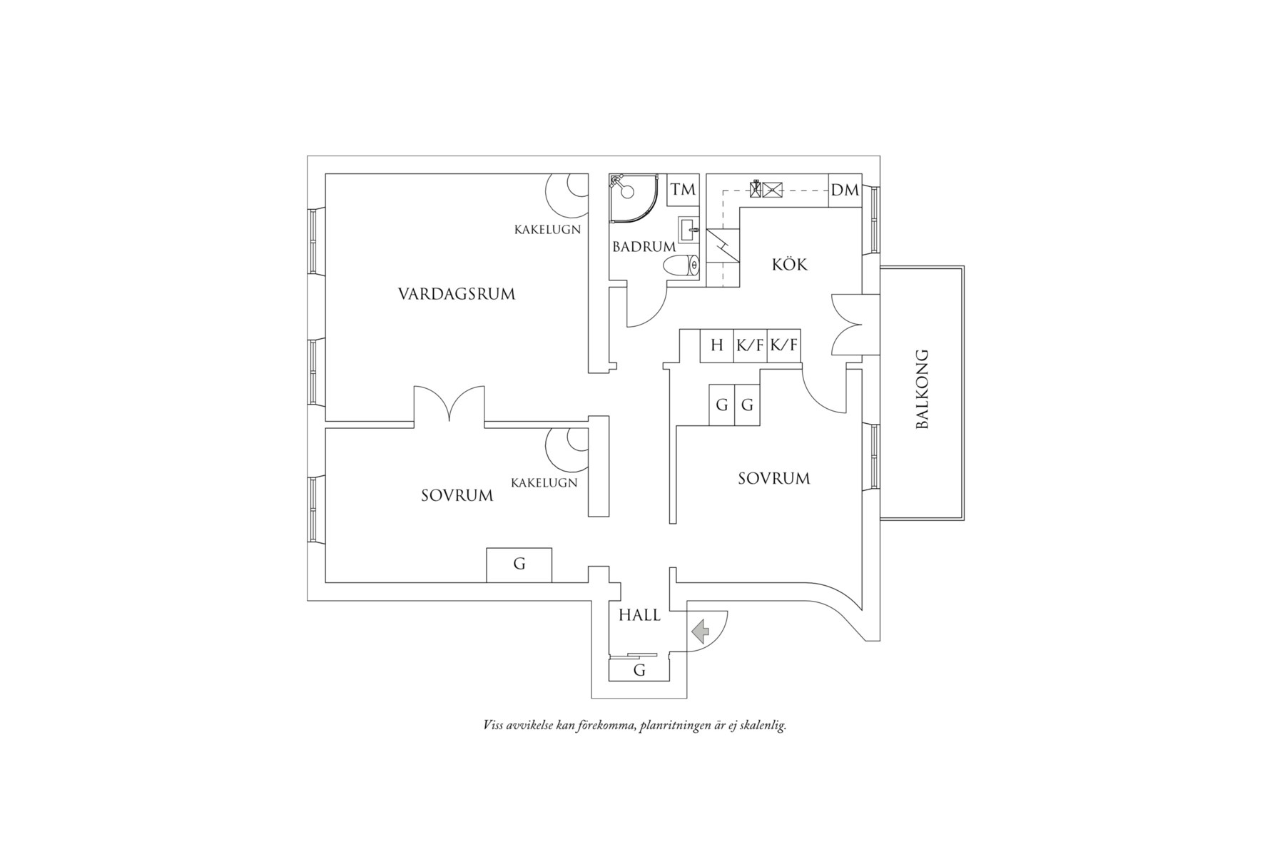 Planritning 1 Nordhemsgatan 65A