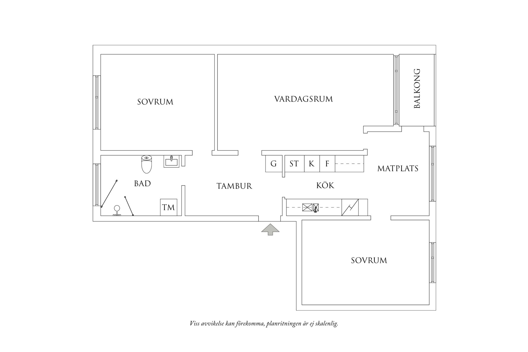 Planritning 1 Sägengatan 20