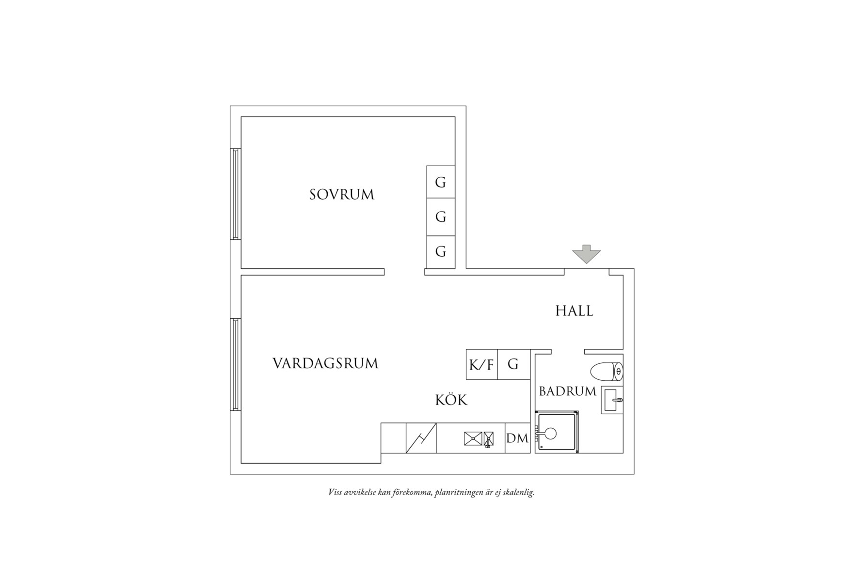 Planritning 1 Skepparegången 30