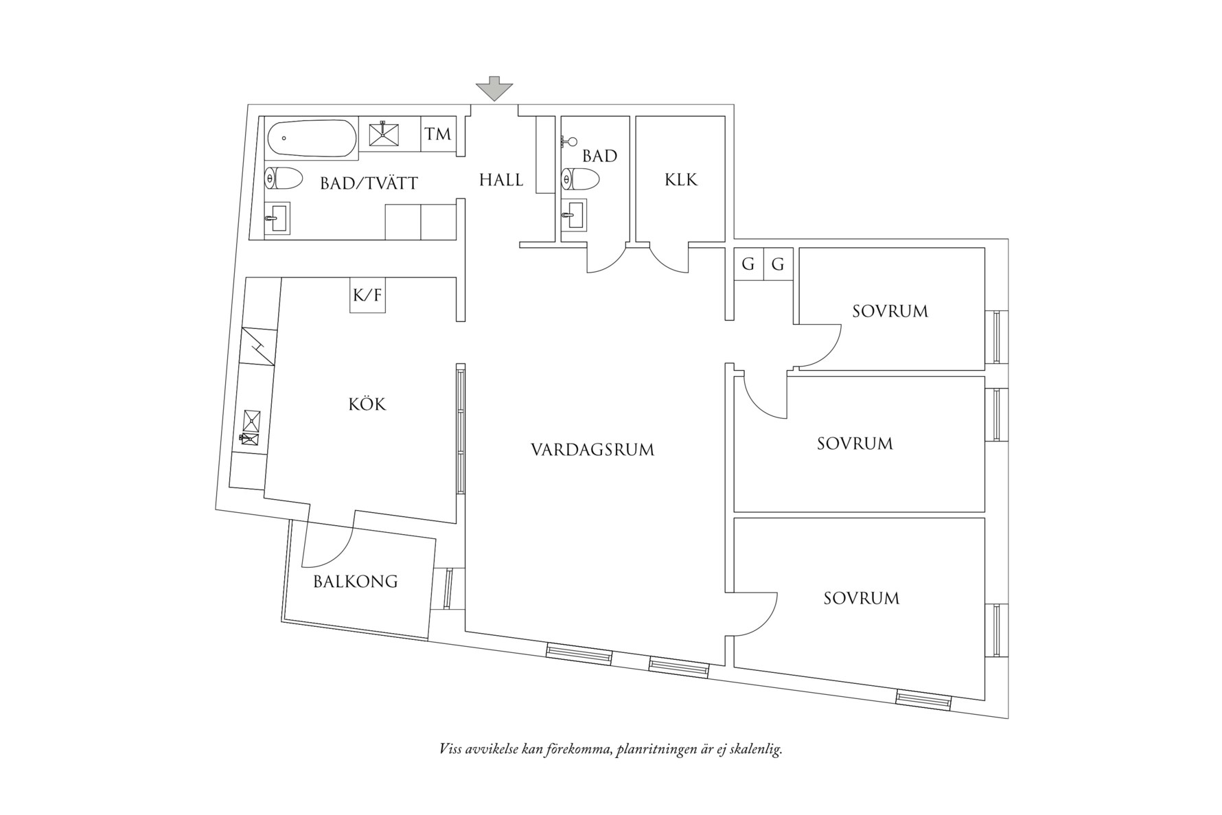 Planritning 1 Olivedalsgatan 9