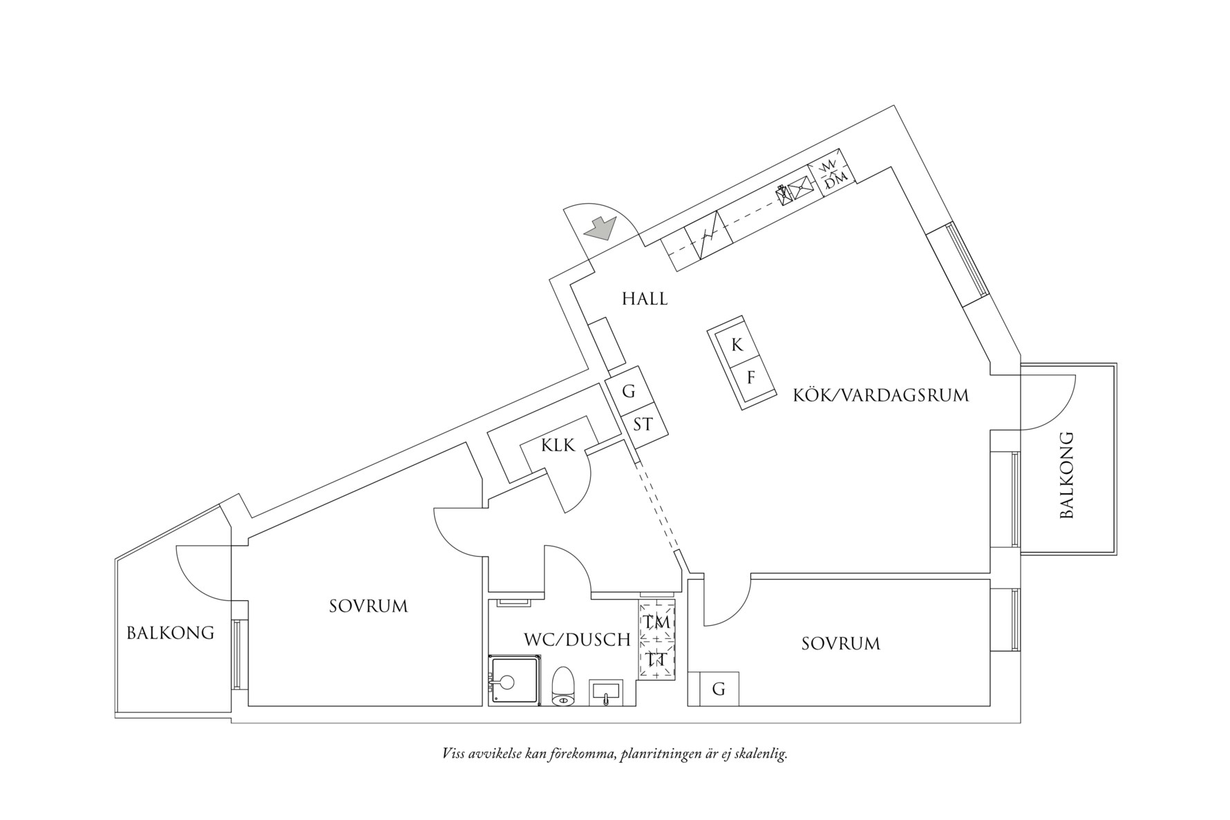 Planritning 1 Arenatorget 8
