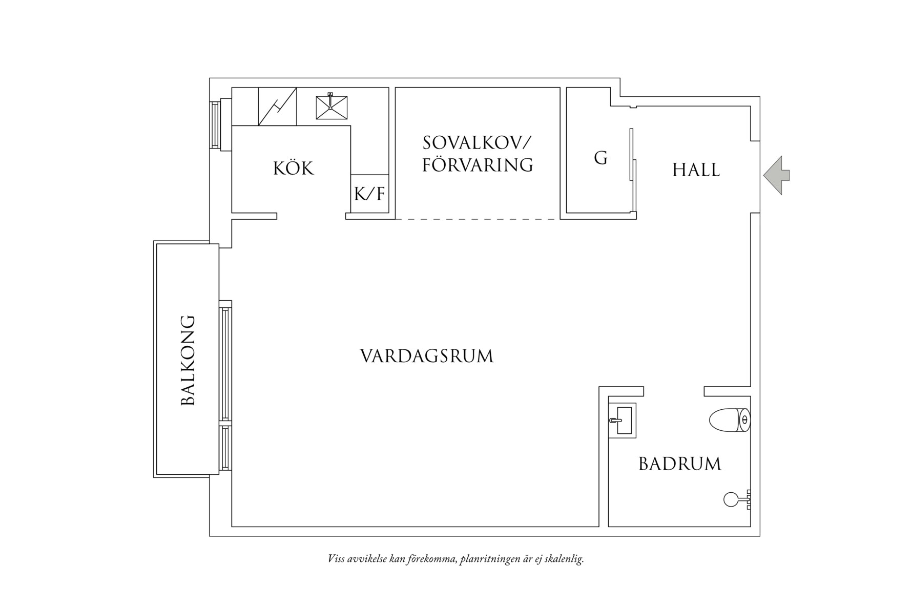 Planritning 1 Rosensköldsgatan 9