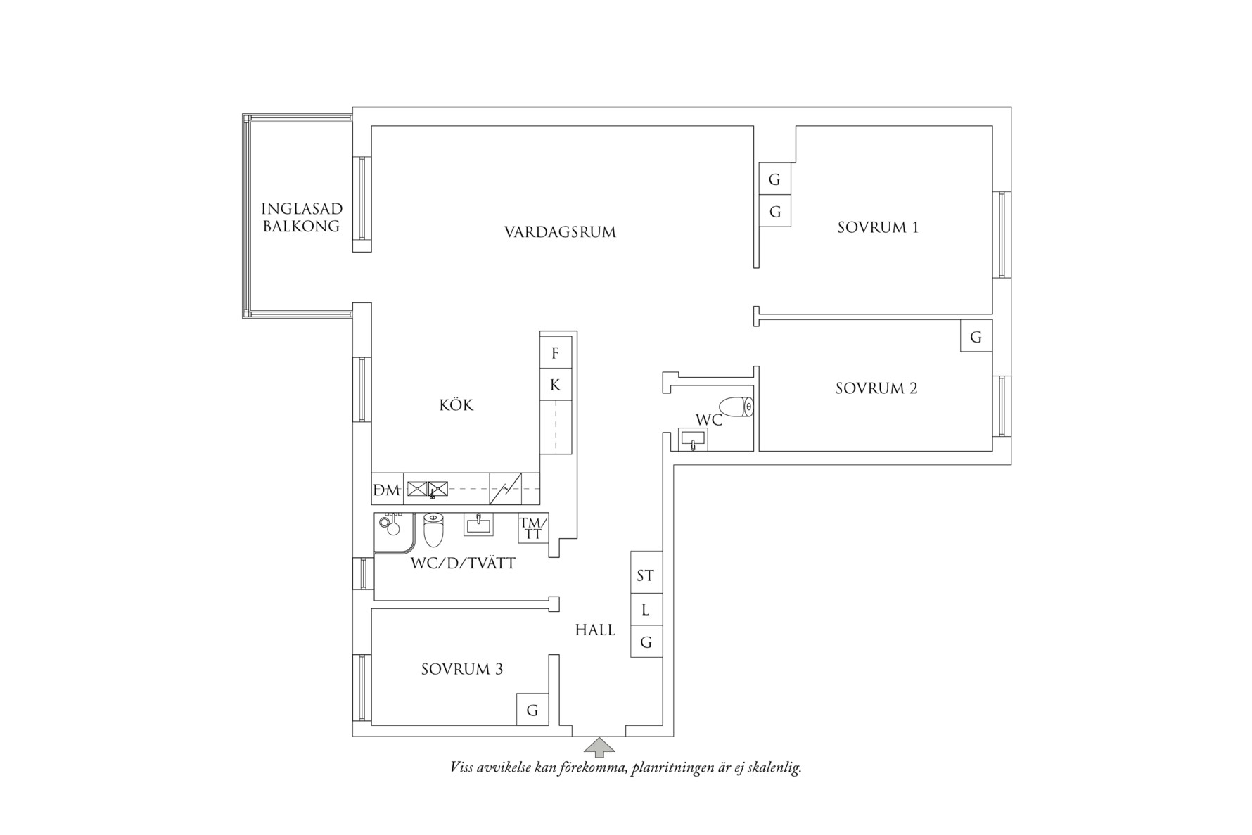 Planritning 1 Kvillegatan 29