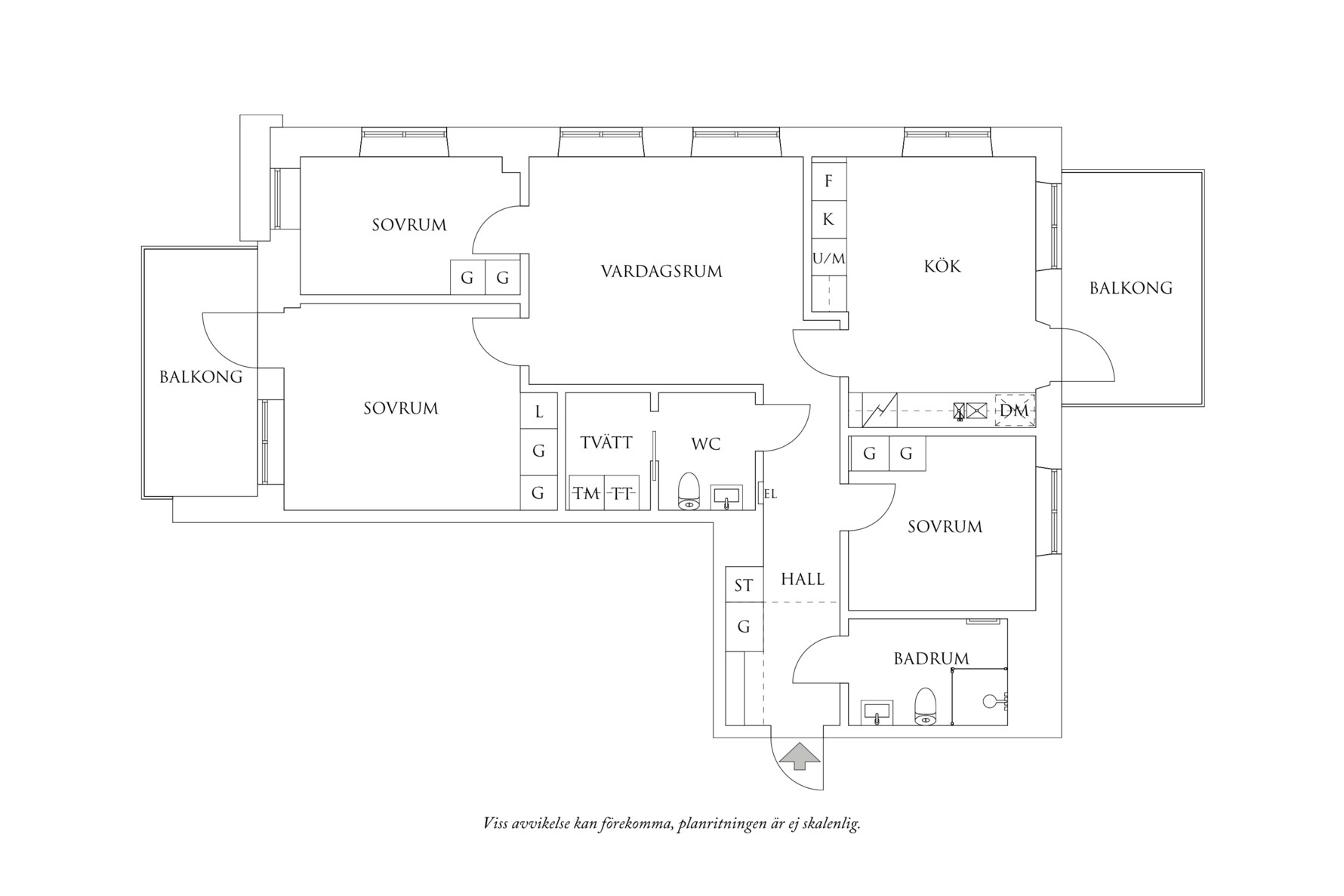 Planritning 1 Kjellmansgatan 28