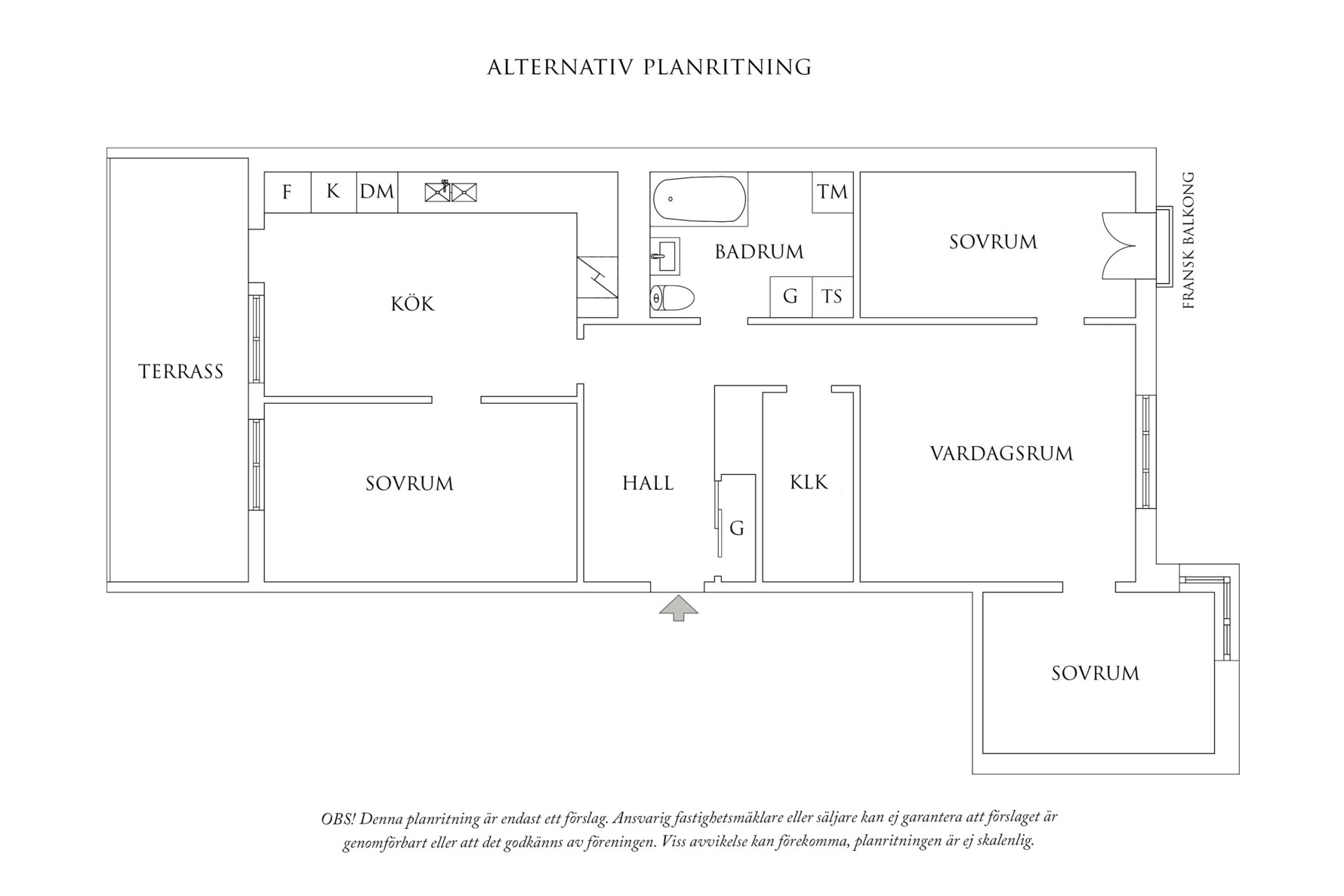 Planritning 2 Övre Husargatan 35