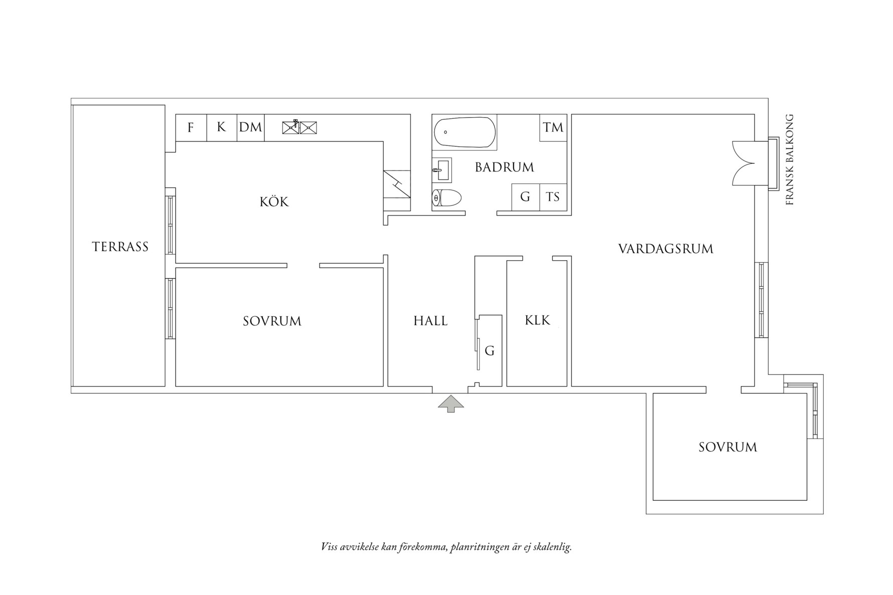 Planritning 1 Övre Husargatan 35