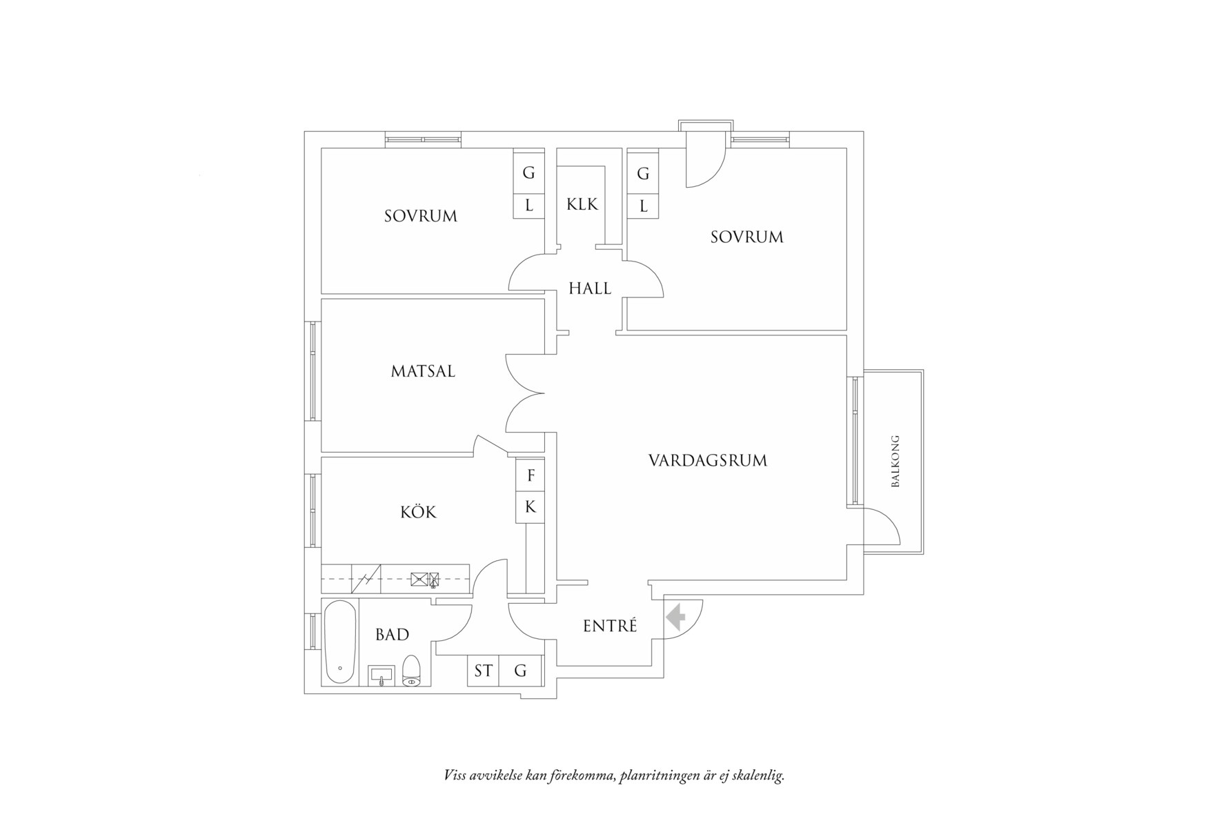 Planritning 1 Bögatan 50B