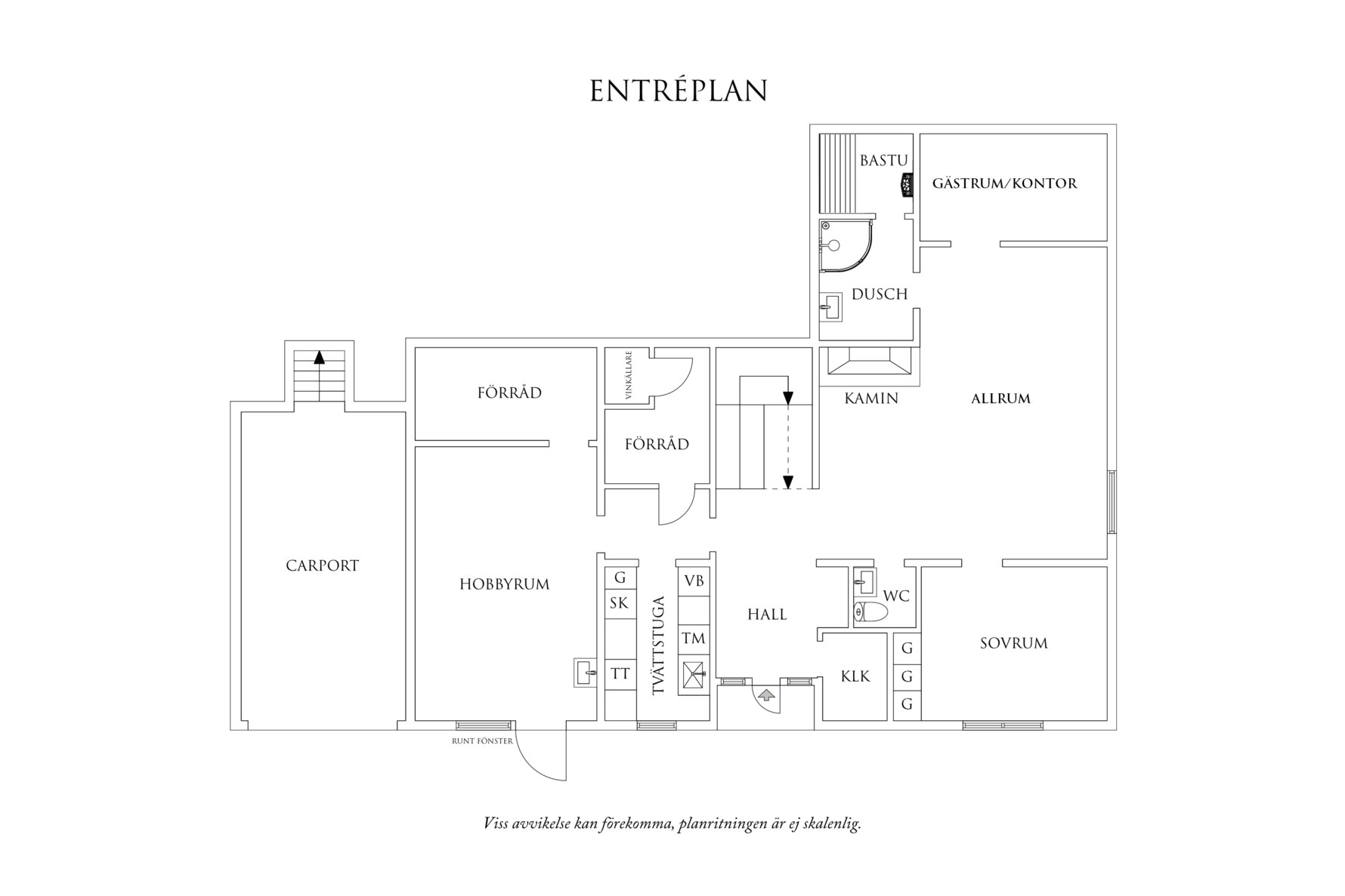 Planritning 1 Ryd Västergårdsvägen 81