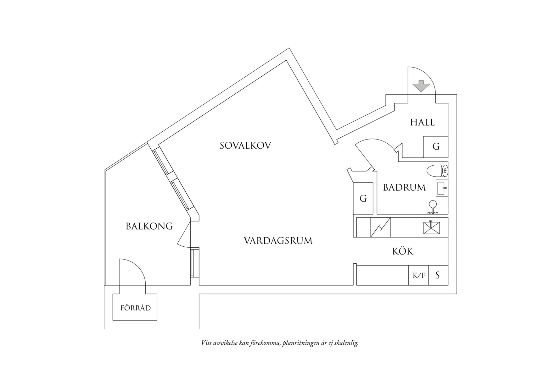 Planritning 1 Fyrmästaregången 16