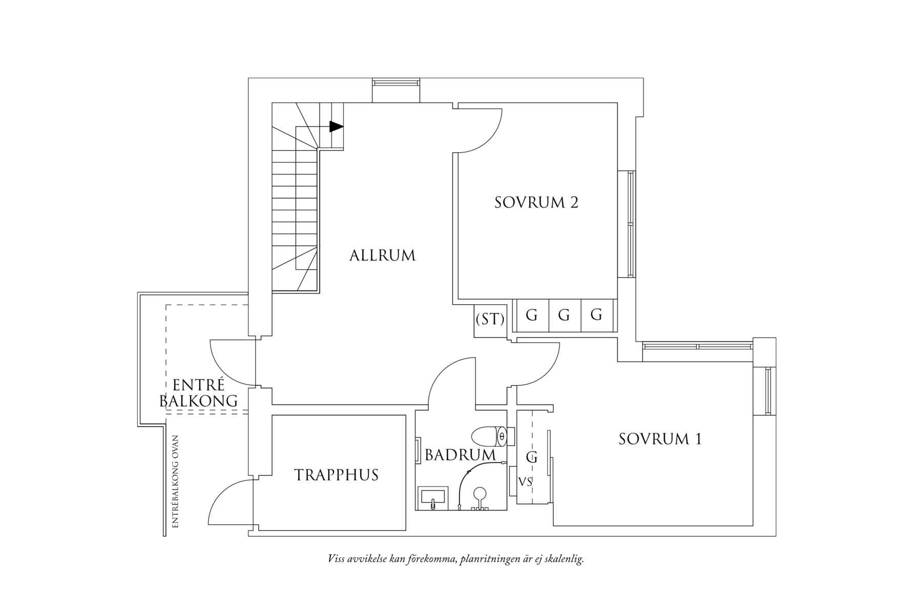 Övre plan - Våning 3