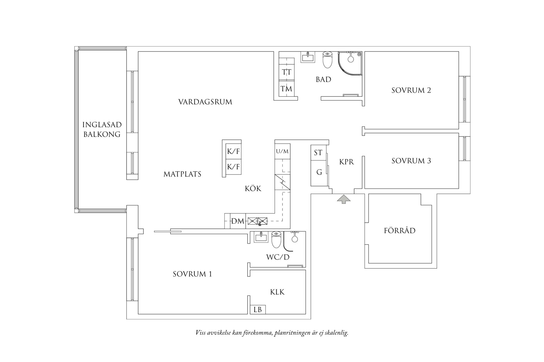 Planritning 1 Mölndalsvägen 89D
