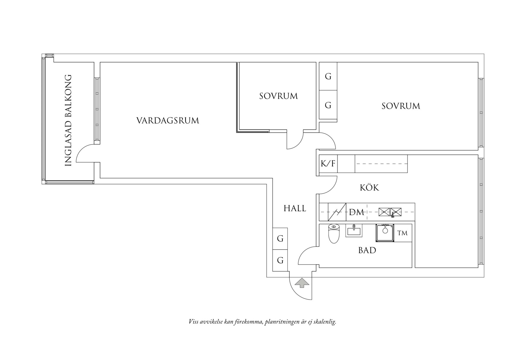 Planritning 1 Vaktmästaregången 4