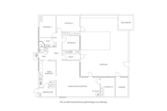 Planritning 1 Hammarvägen 40