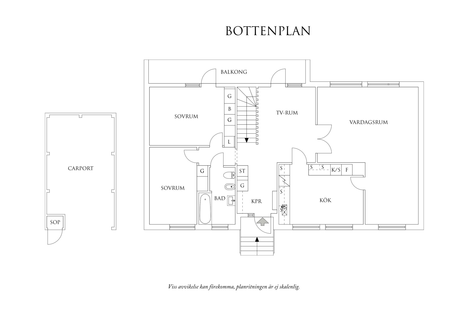 Planritning 1 Backebogatan 3