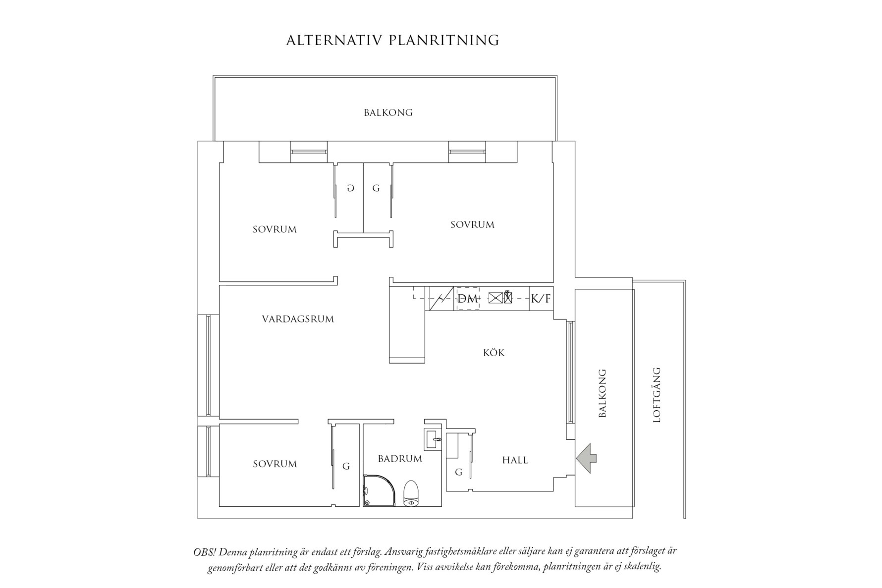 Planritning 2 Doktor Allards gata 12