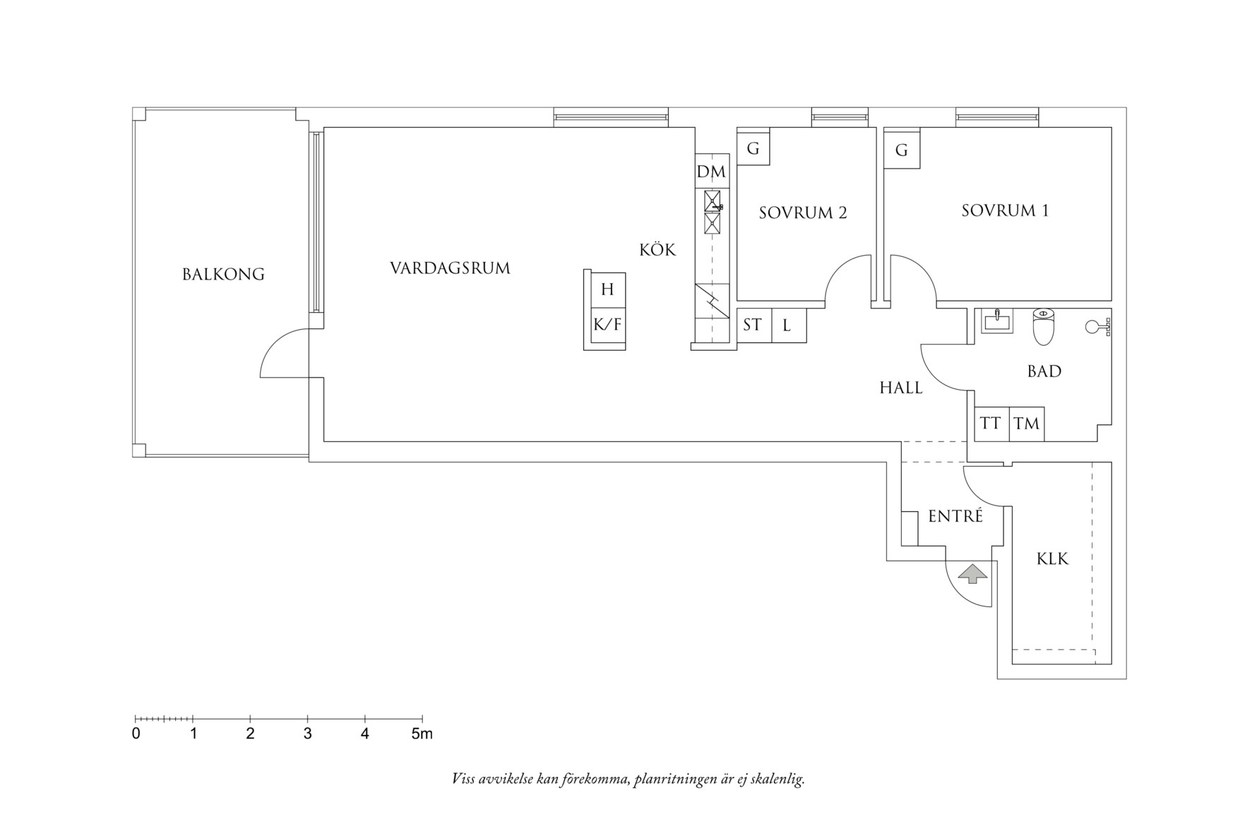 Planritning 1 Stomvägen 8