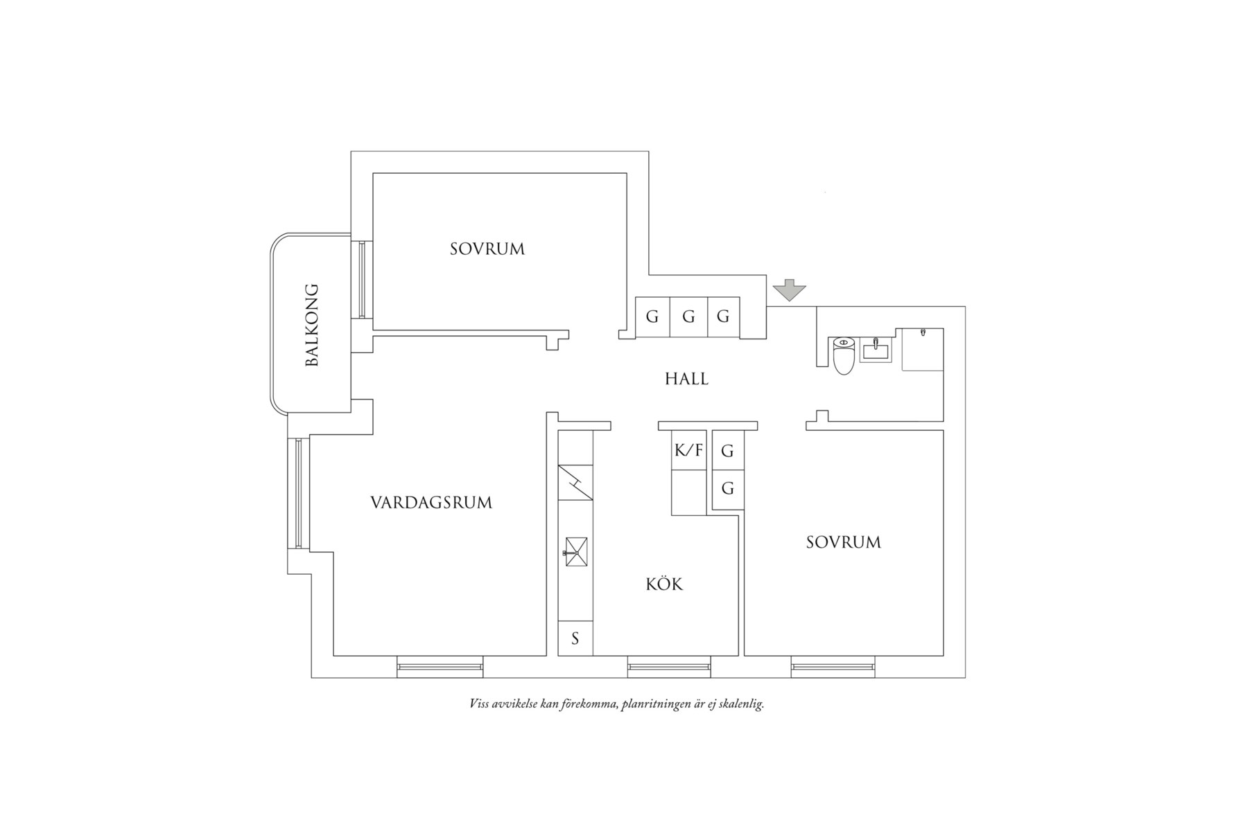 Planritning 1 Doktor Bex gata 9C