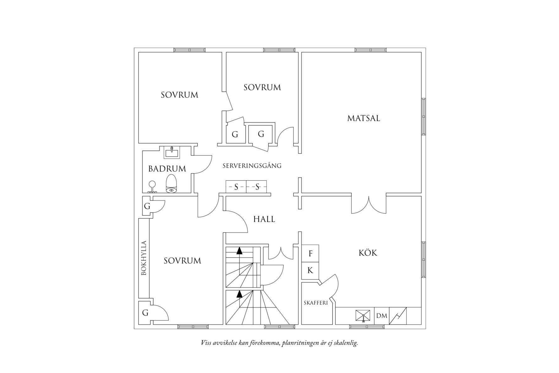 Planritning 1 Änggårdsgatan 48