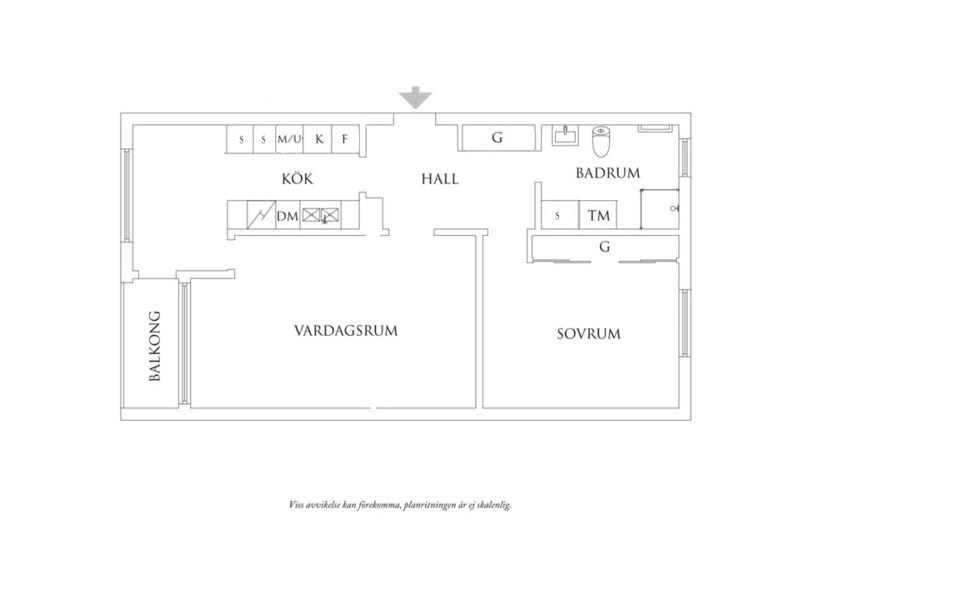 Planritning 1 Beryllgatan 61