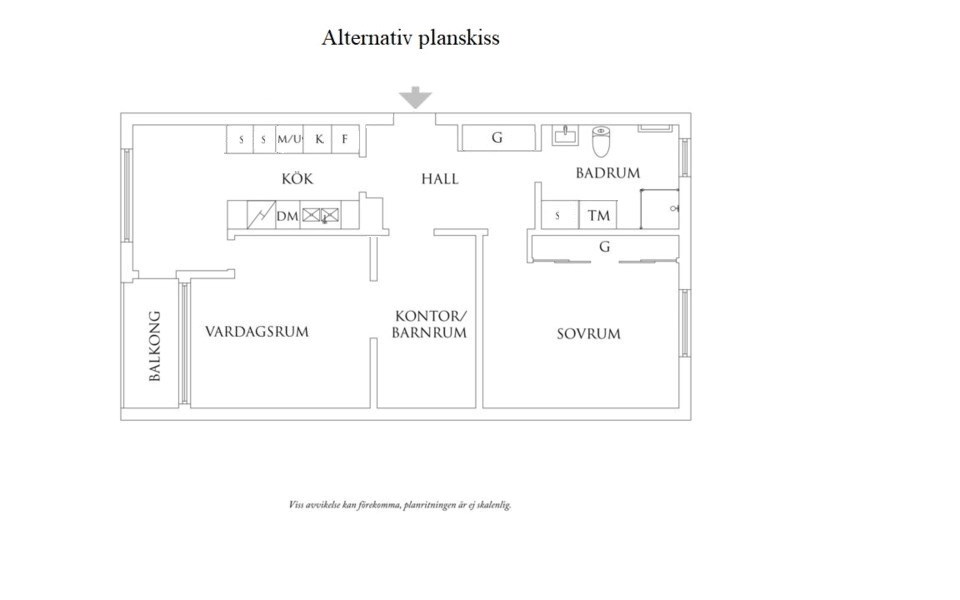 Planritning 2 Beryllgatan 61