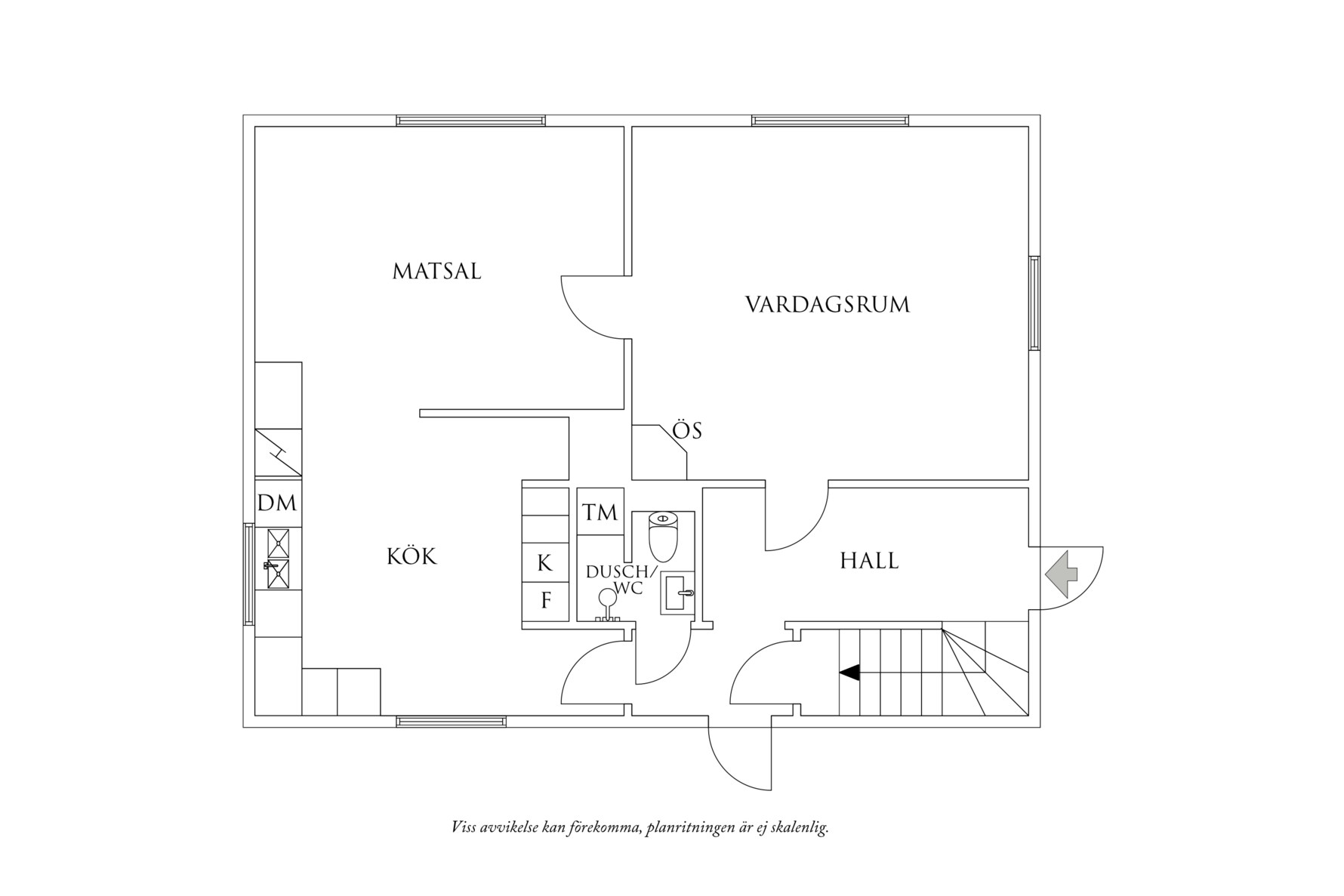 Planritning 1 Prästgärdevägen 26