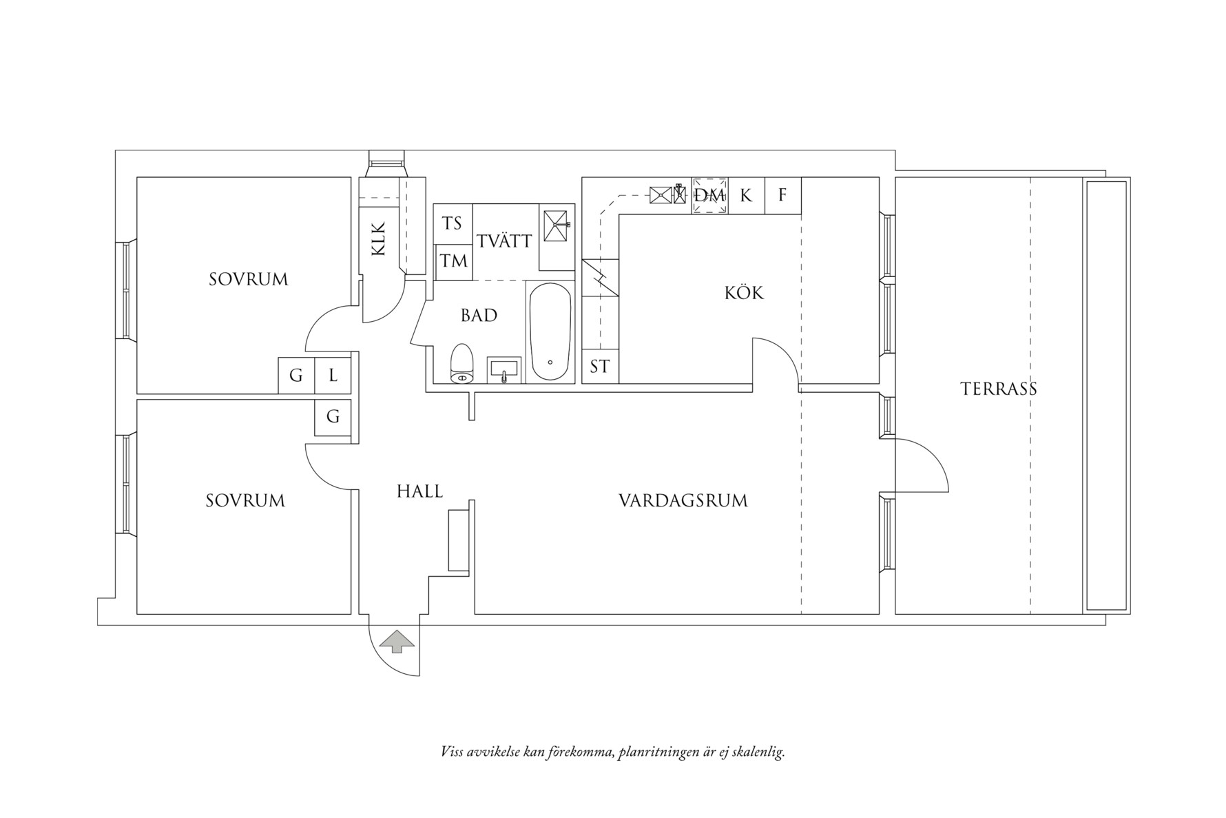 Planritning 1 Grenvägen 11