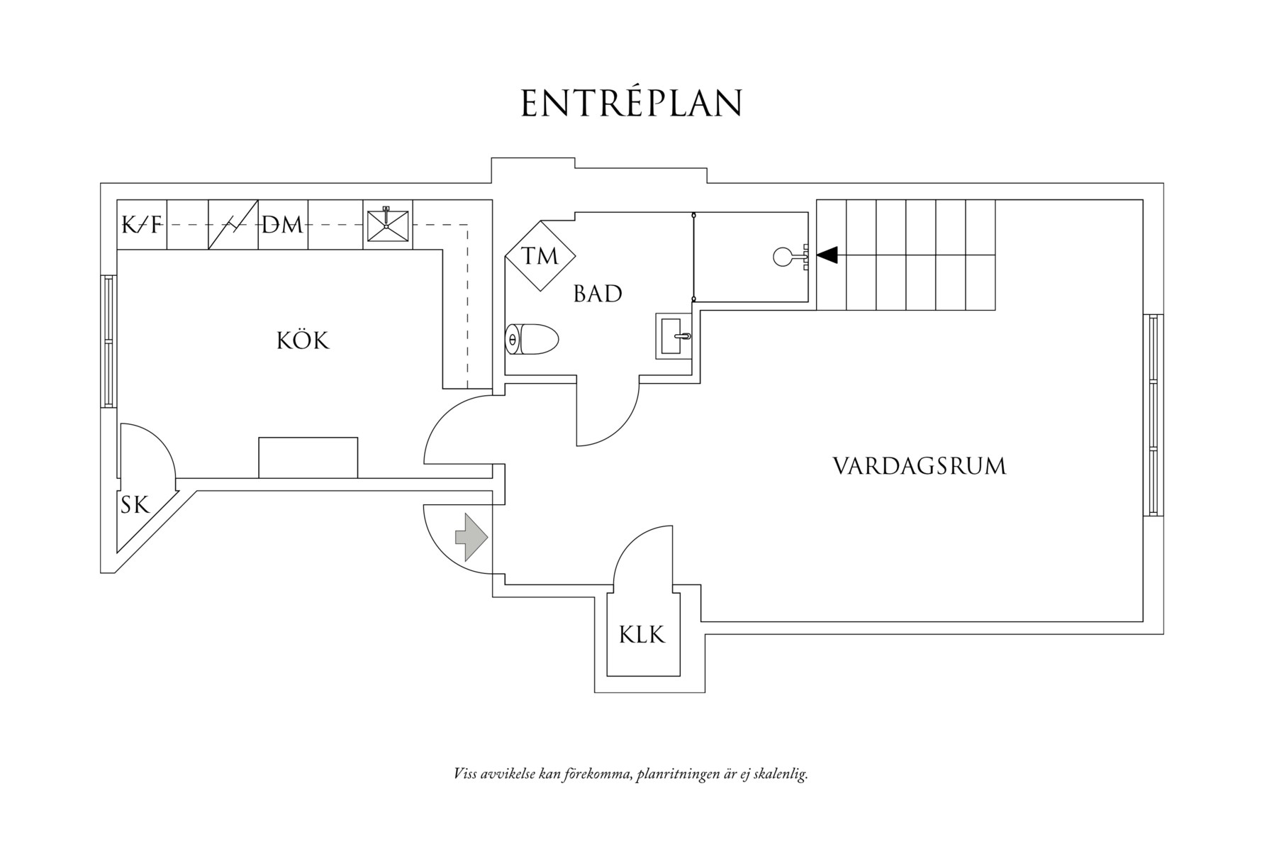 Planritning 1 Paradisgatan 25D