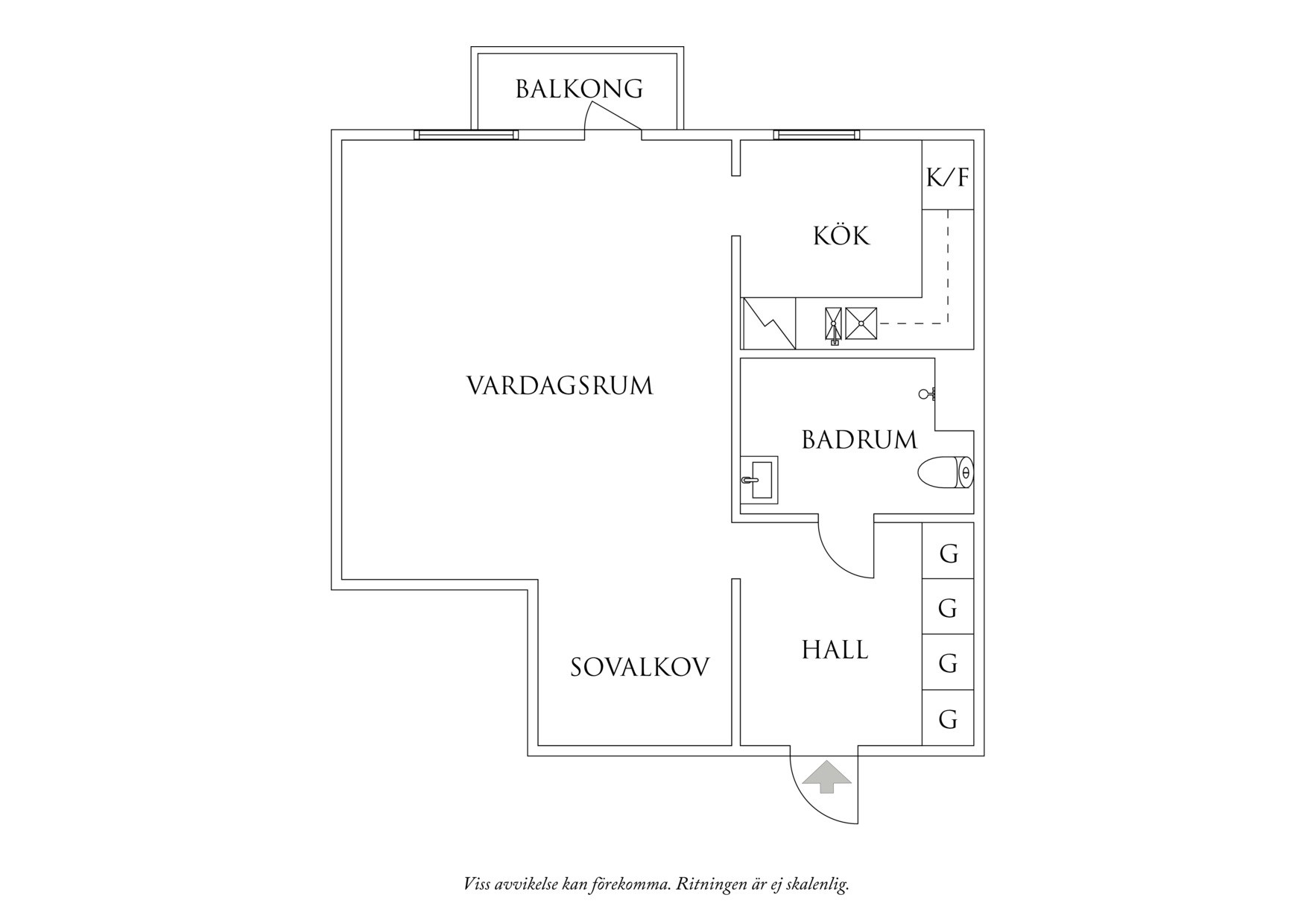 Planritning 1 Fribergsgatan 8