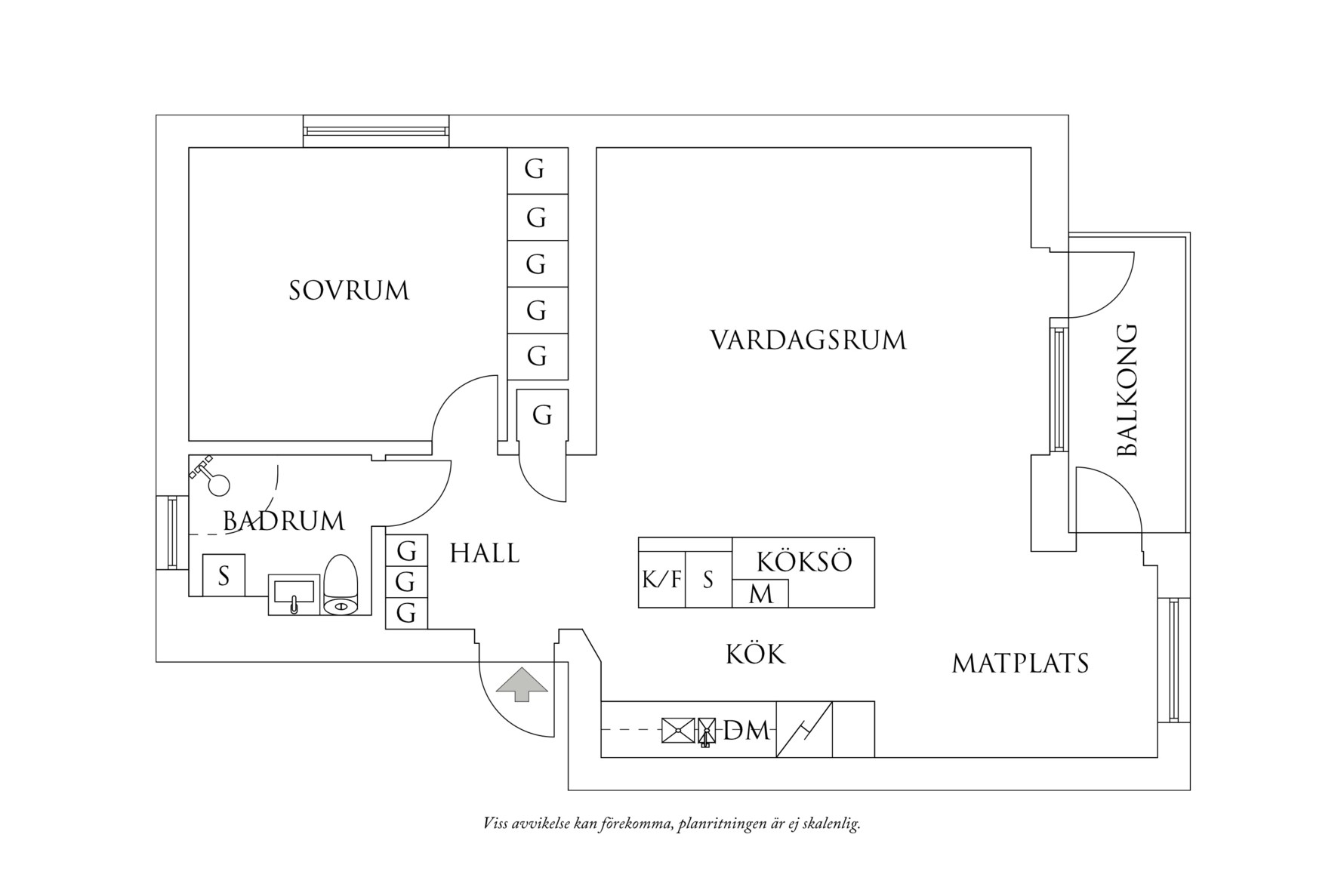 Planritning 1 Töpelsgatan 10A
