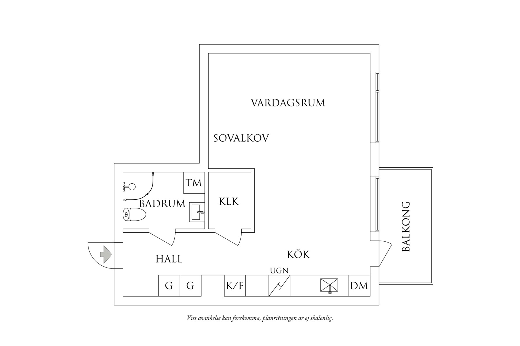 Planritning 1 Toltorpsgatan 113