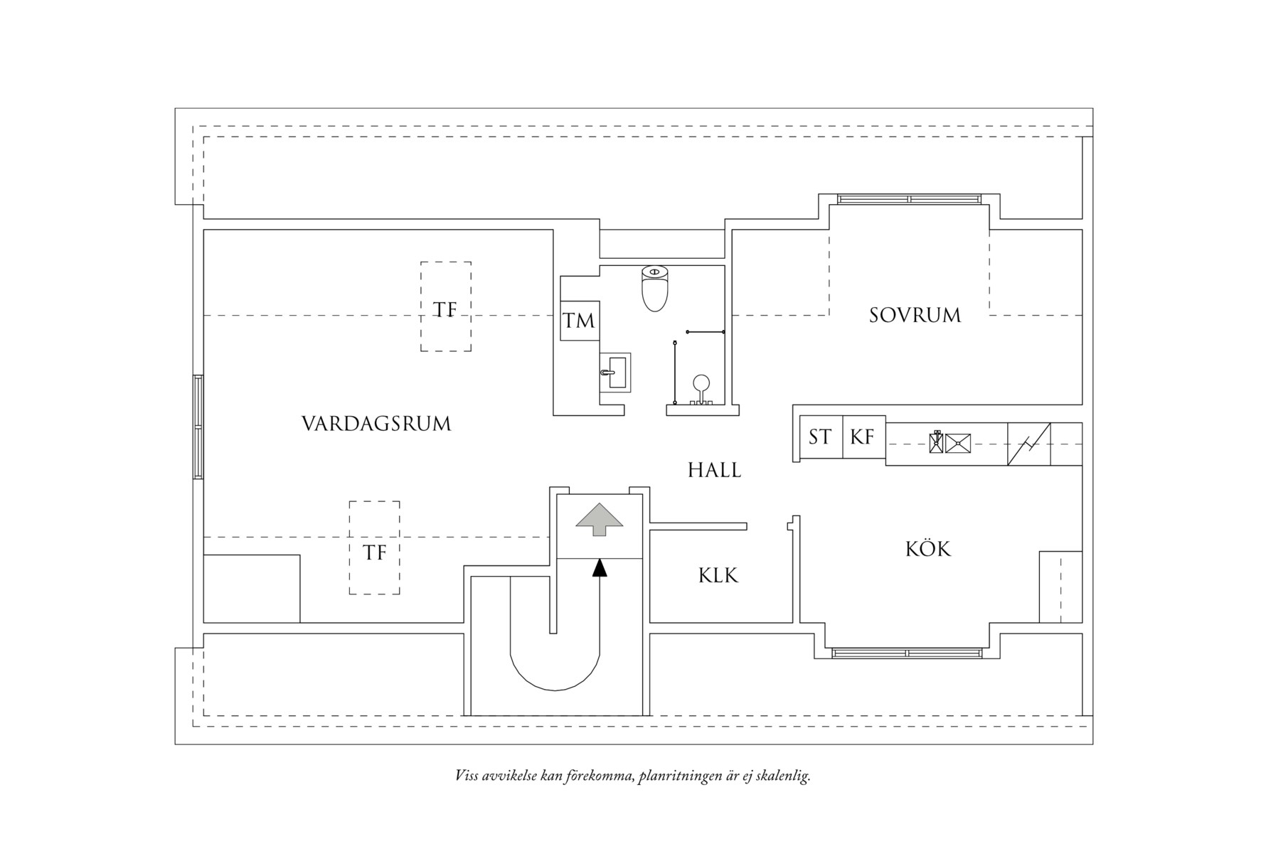 Planritning 1 Övre Buråsliden 9B