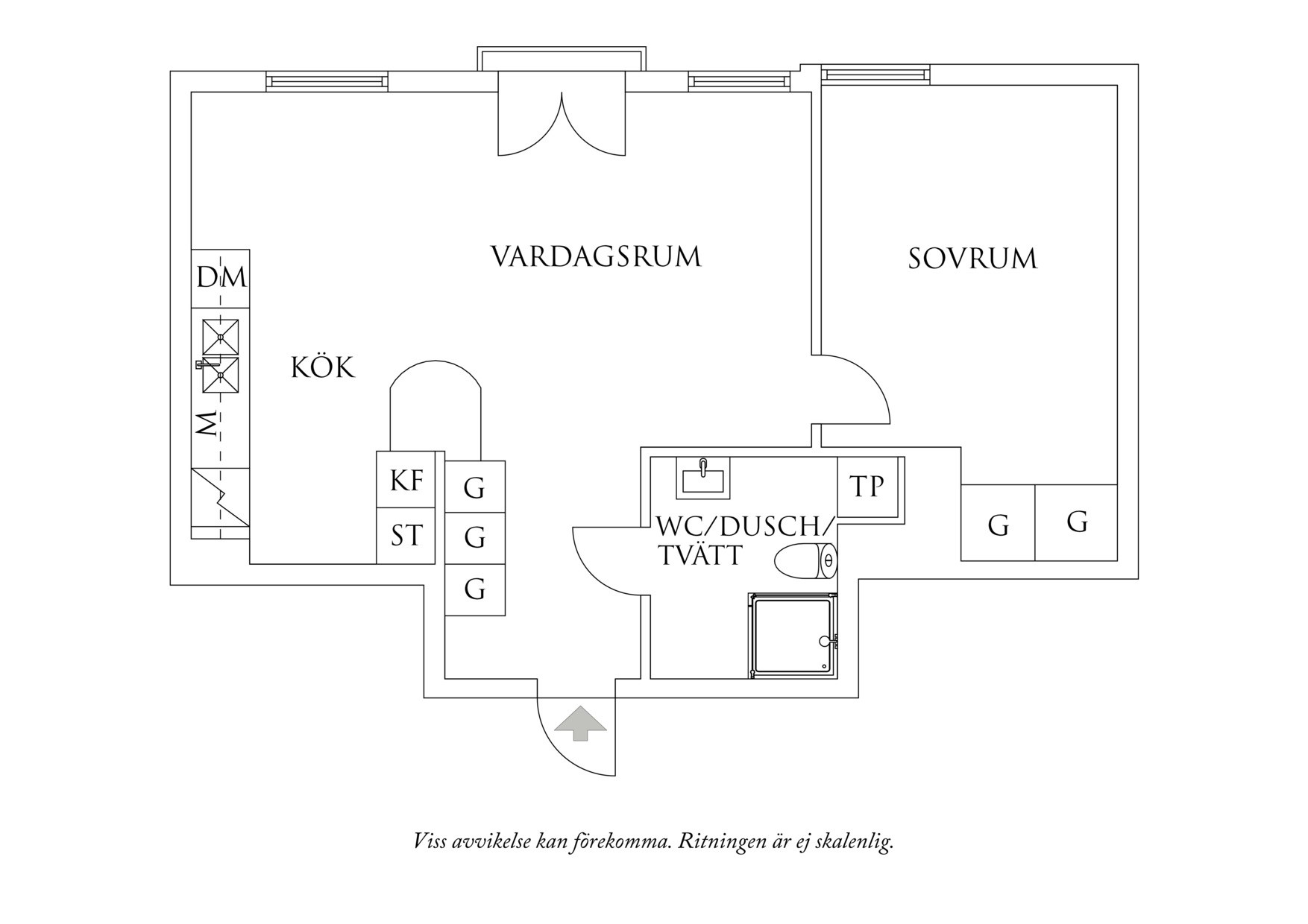 Planritning 1 Lilla Kärralundsgatan 15C