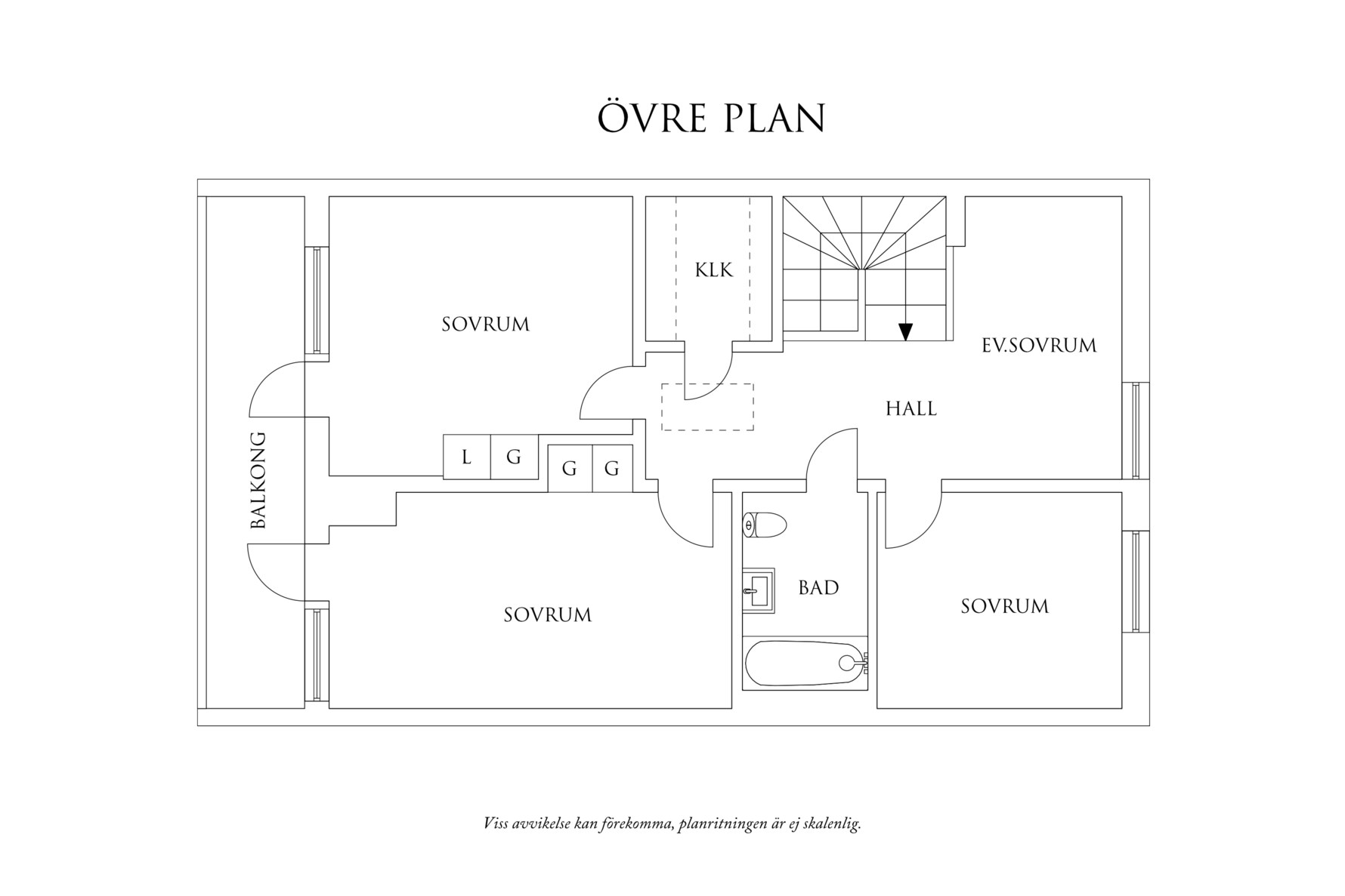 Planritning 2 Fässbergsgatan 59C