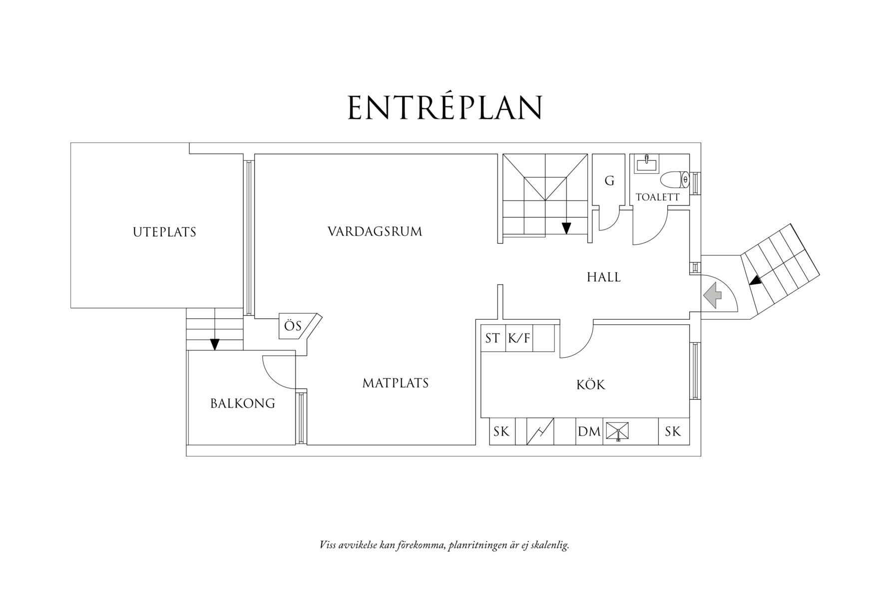 Planritning 1 Fässbergsgatan 59C