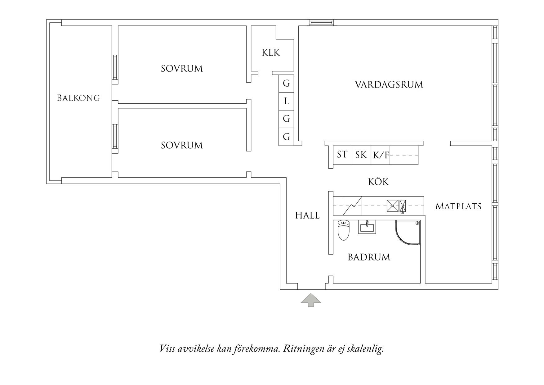 Planritning 1 Vaktmästaregången 1