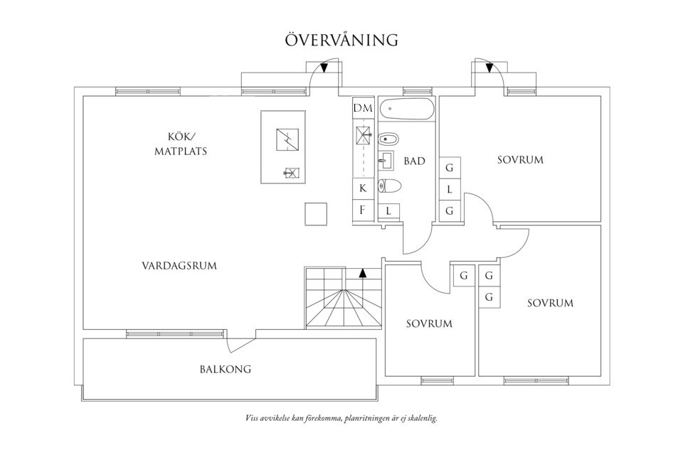 Planritning 1 Nedre östergårdsvägen 9C