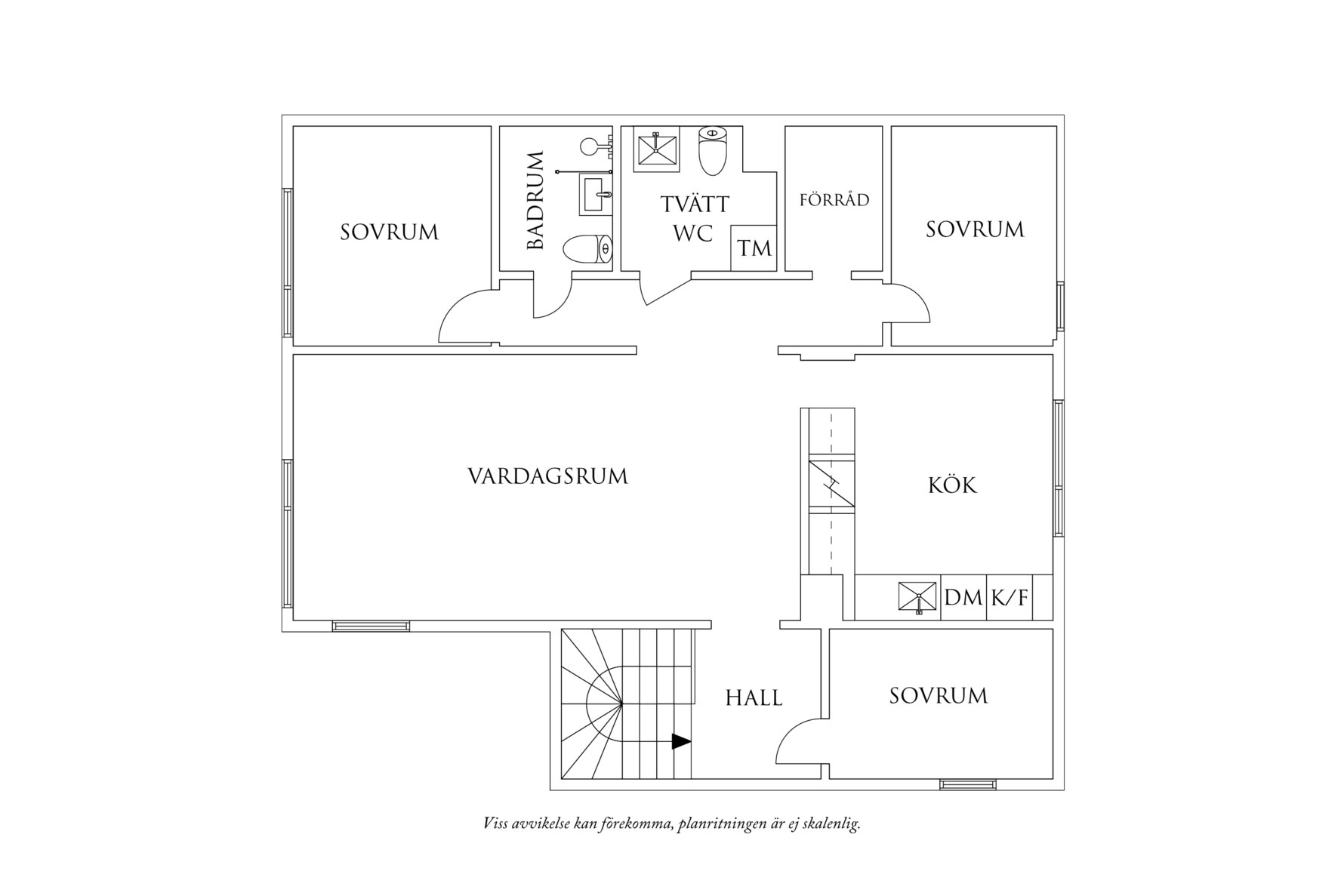 Planritning 1 Rappedalsvägen 39A