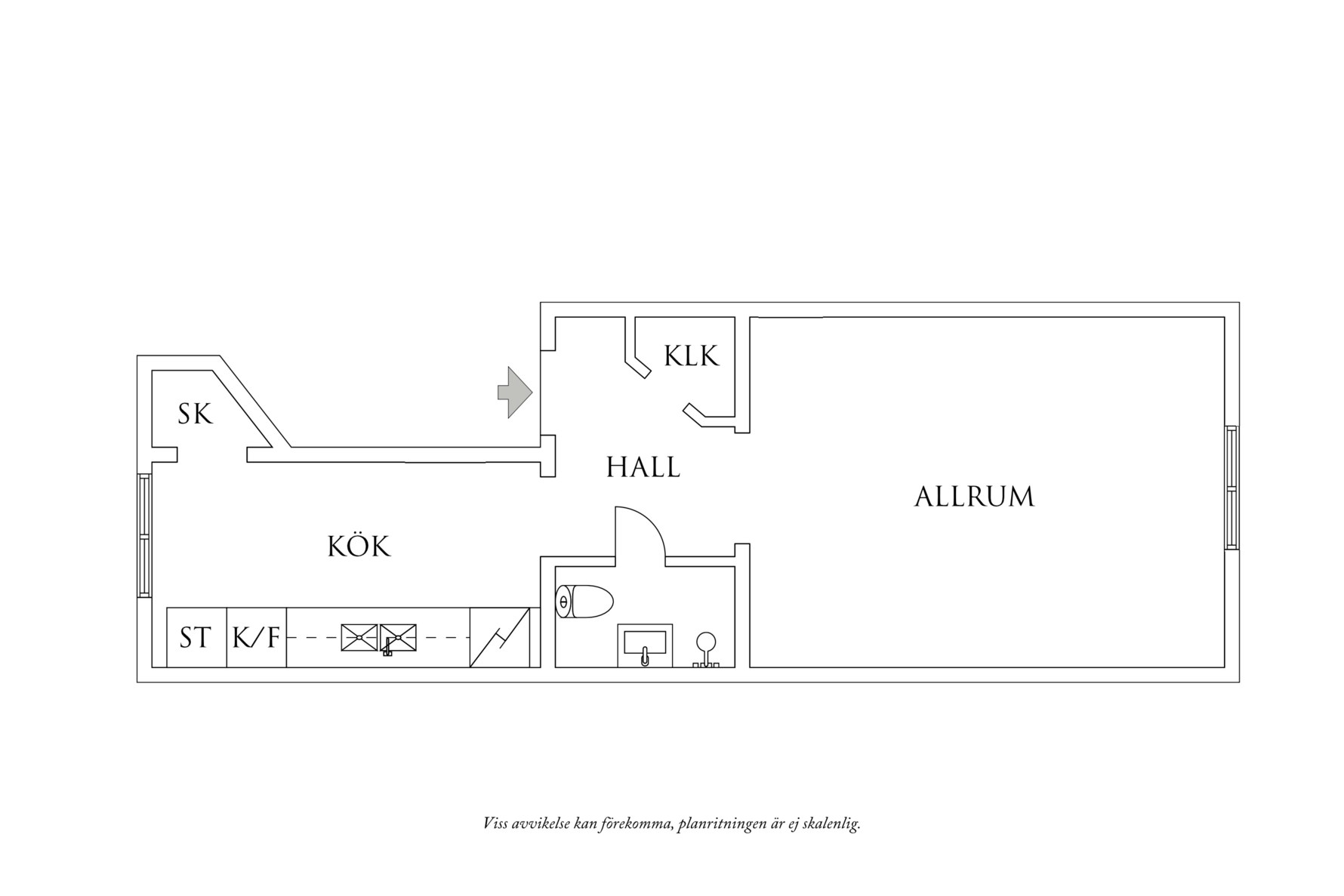 Planritning 1 Egnahemsvägen 22C