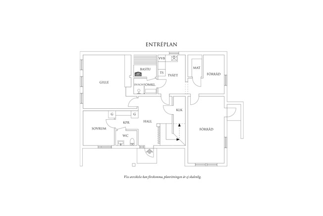 Planritning 1 Madvägen 18