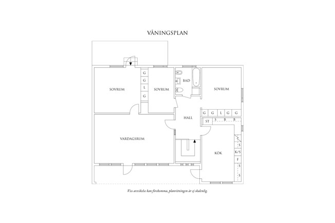 Planritning 2 Madvägen 18