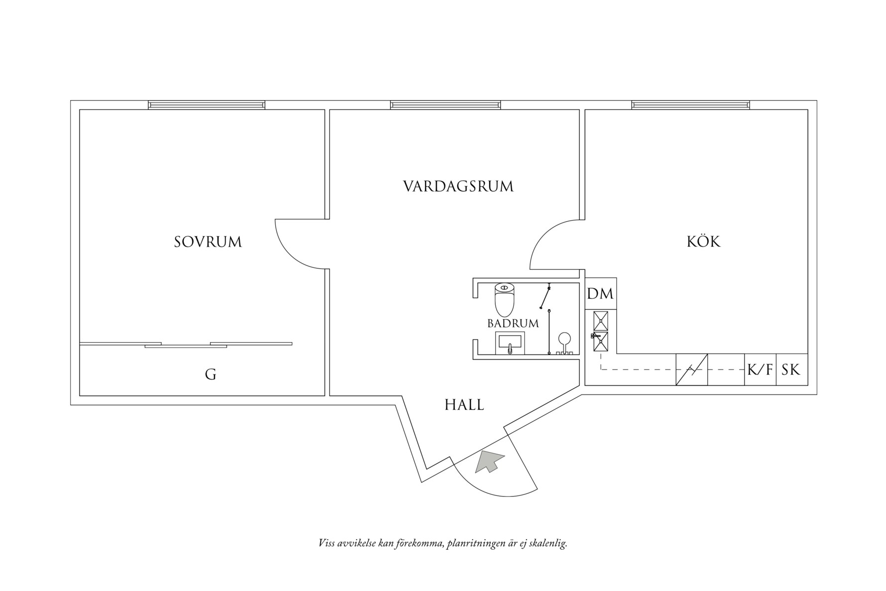 Planritning 1 Skånegatan 31