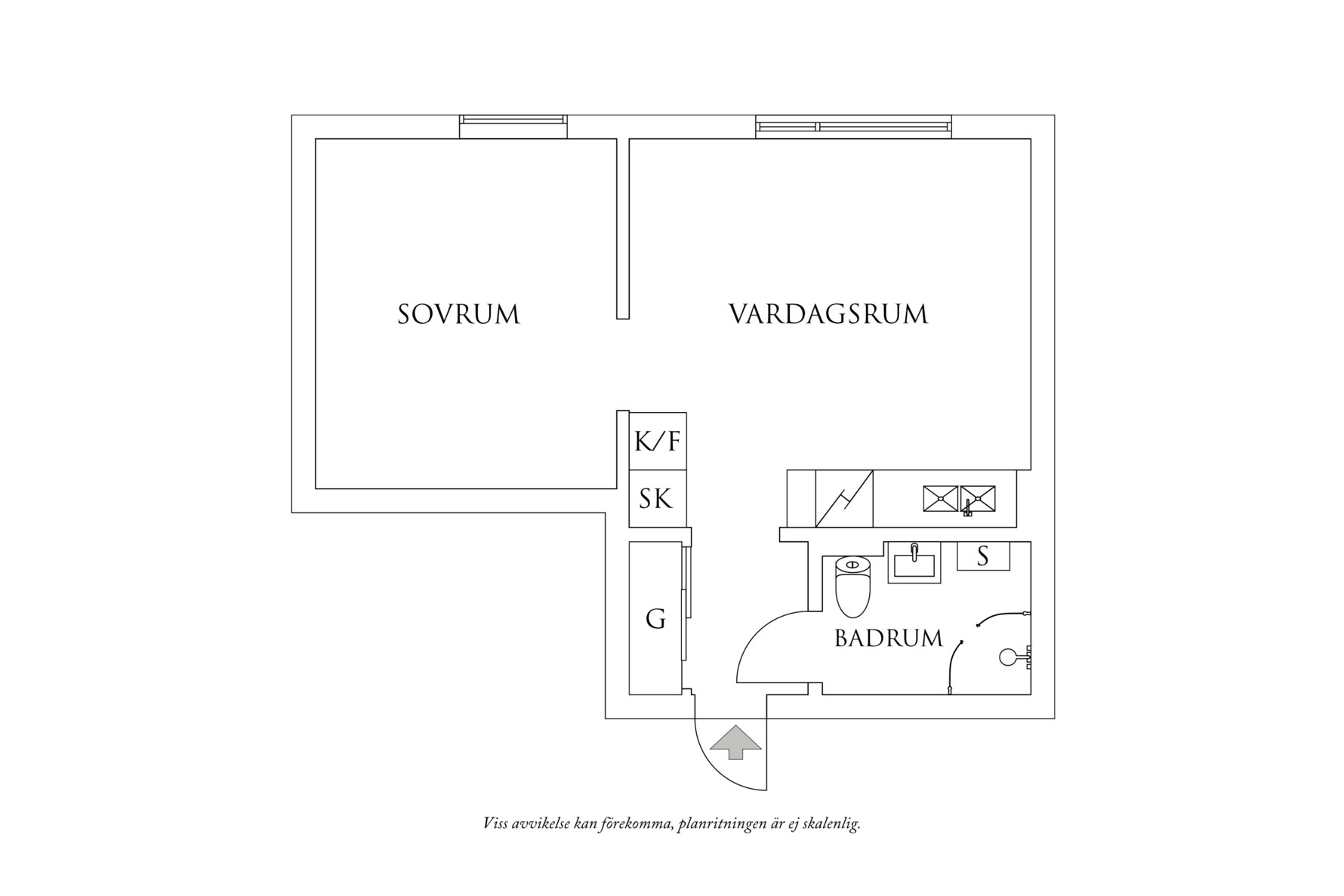 Planritning 1 Fyrmästaregången 8