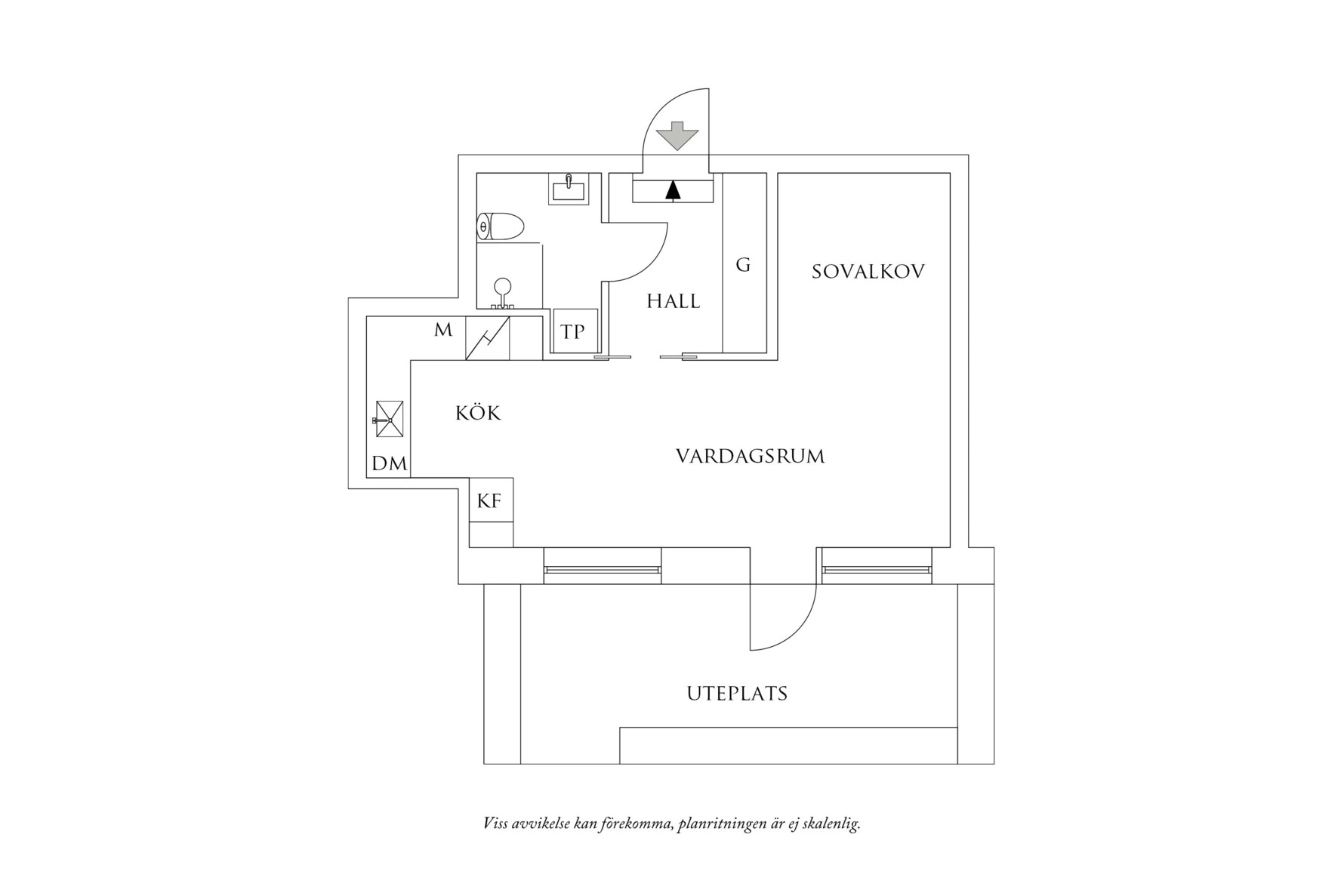 Planritning 1 Cosselsgatan 3A